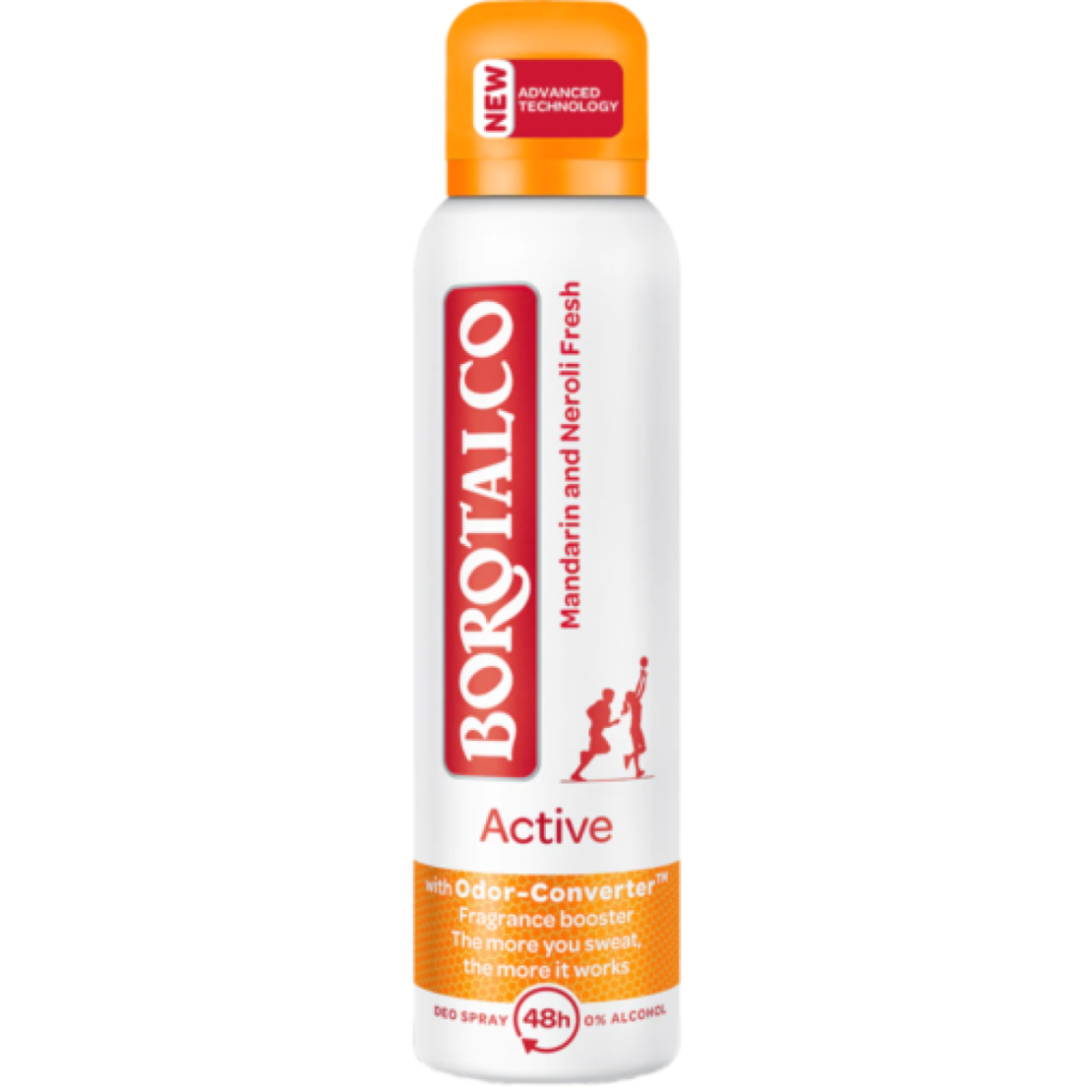 Deodorant Spray Antiperspirant Borotalco Active Mandarin & Neroli Fresh, 150ml