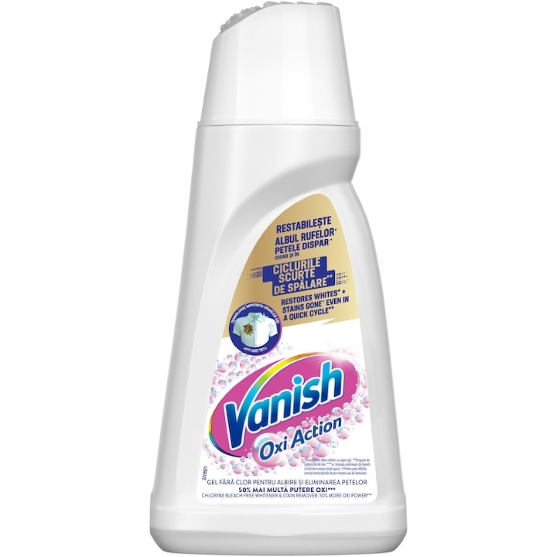 Gel pentru albire și îndepărtarea petelor Vanish Oxi Action Crystal White, 1 L
