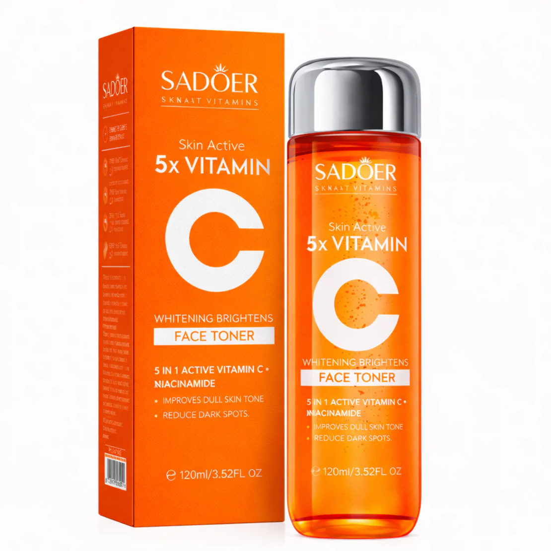 Loțiune Tonică Iluminatoare Sadoer Skin Active 5x Vitamin C Whitening Brightens Face Toner, 130ml