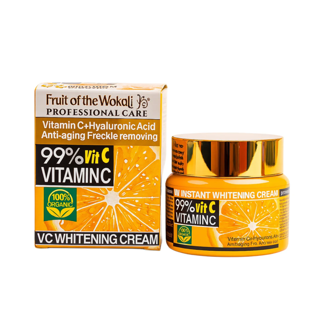 Cremă de Față Iluminatoare Fruit of the Wokali Vitamin C Anti-Aging, 50g