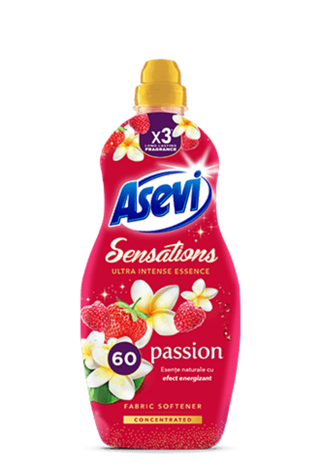 Balsam de Rufe Concentrat Asevi Sensations Passion, 60 Spălări, 1.44L