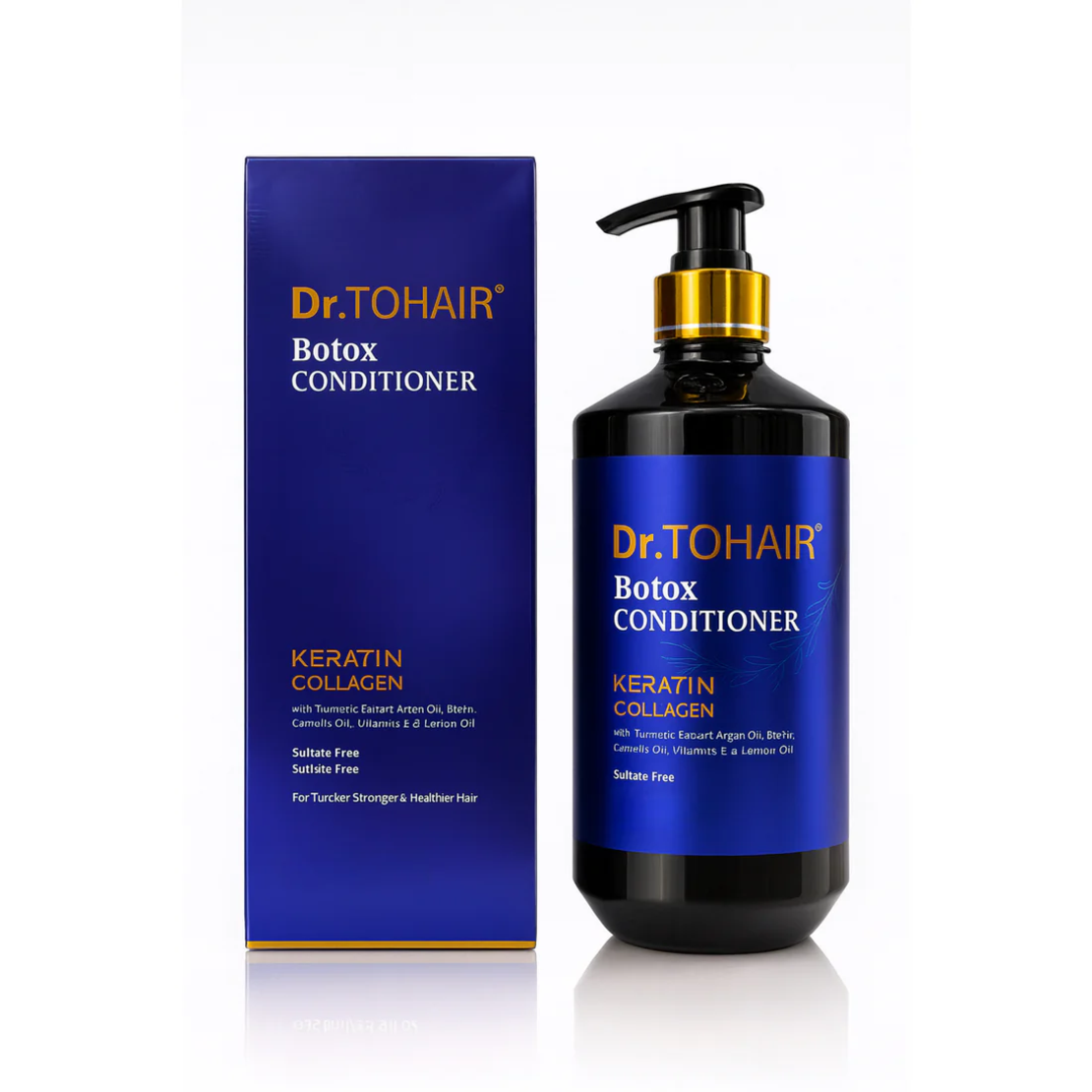 Balsam Profesional cu Efect de Botox Capilar Dr.TOHAIR Keratin & Collagen, 500ml