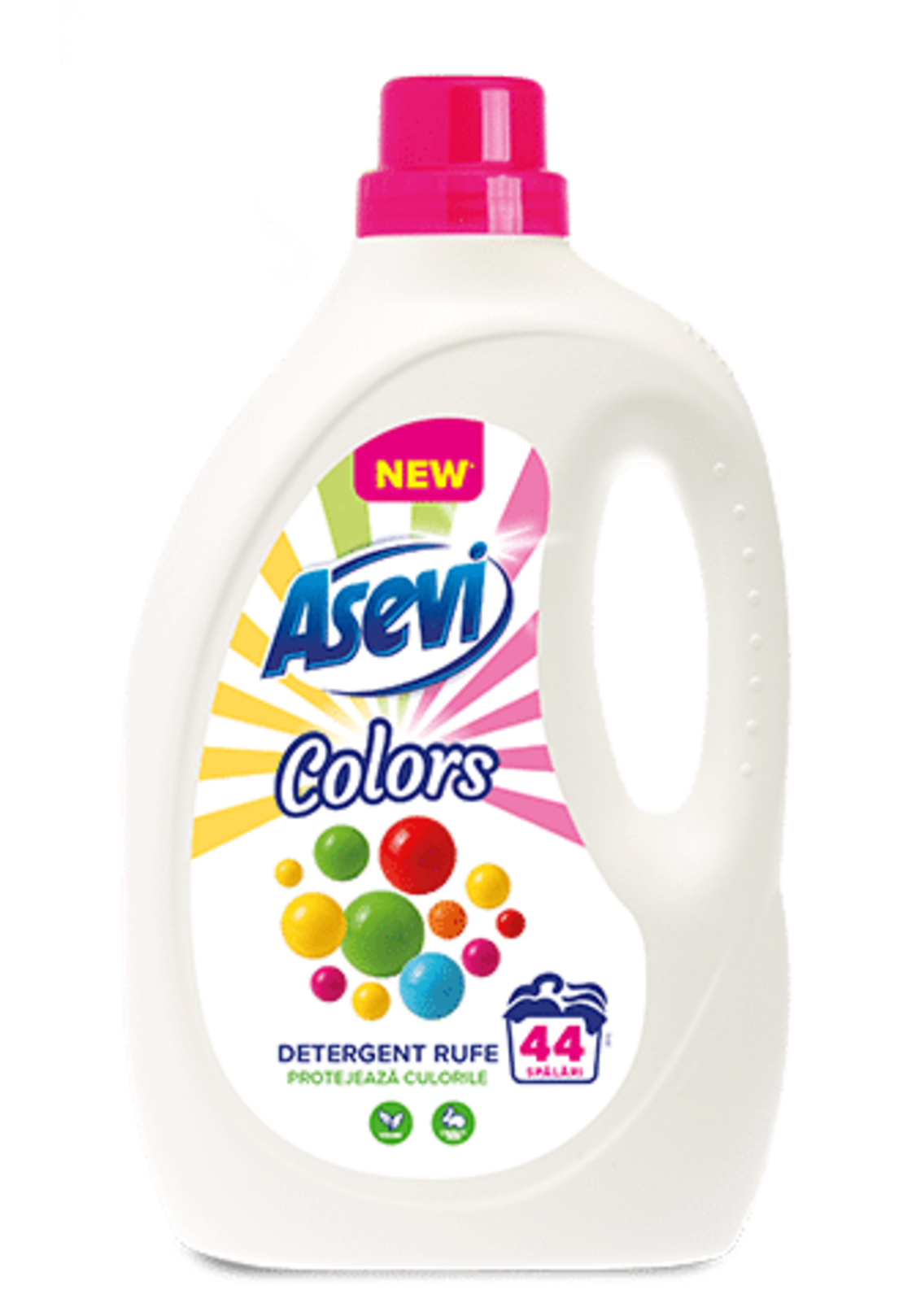 Detergent Lichid Asevi Colors pentru Rufe Colorate, 44 Spălări, 2.376L