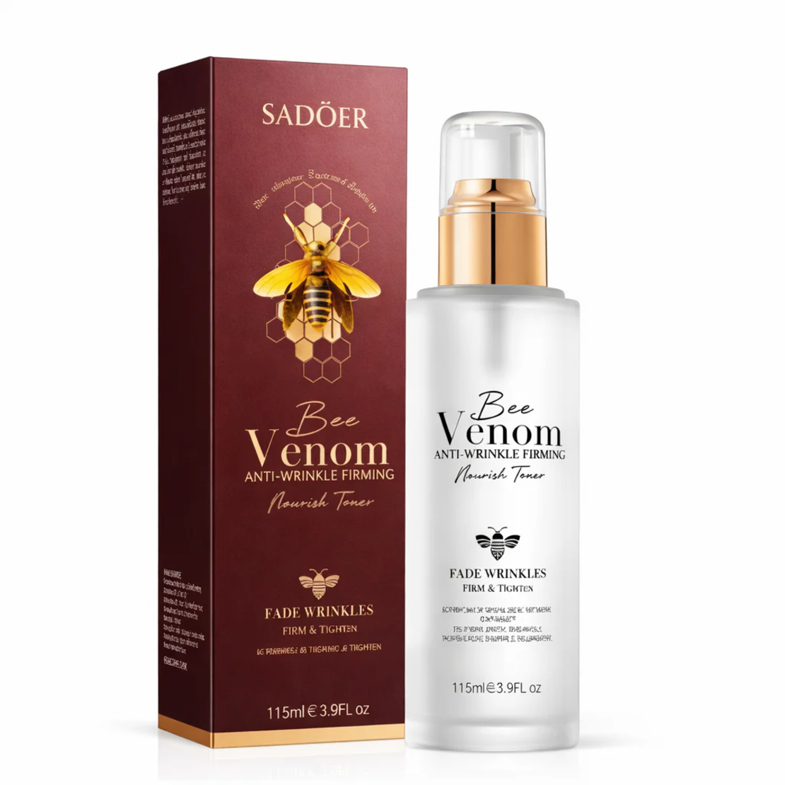 Toner Facial Anti-Rid Sadoer Bee Venom pentru Fermitate și Nutriție, 115ml