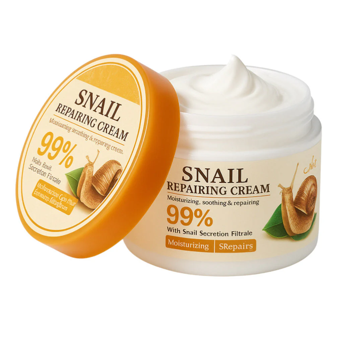 Cremă de Față Reparatoare Sadoer Snail cu 99% Secreție de Melc, 115g