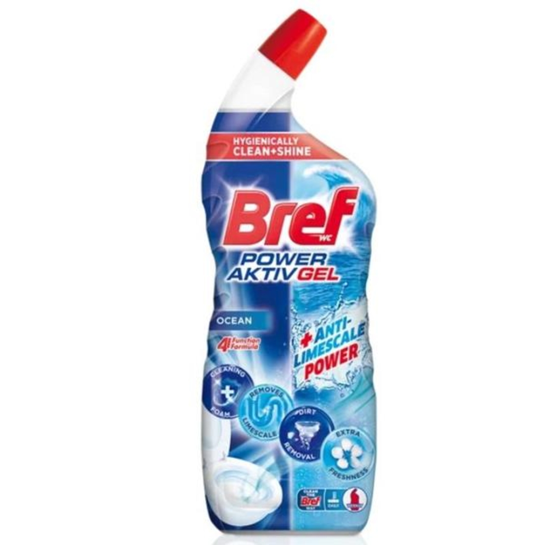 Gel pentru curățarea toaletei Bref Power Aktiv Gel Ocean, 700ml