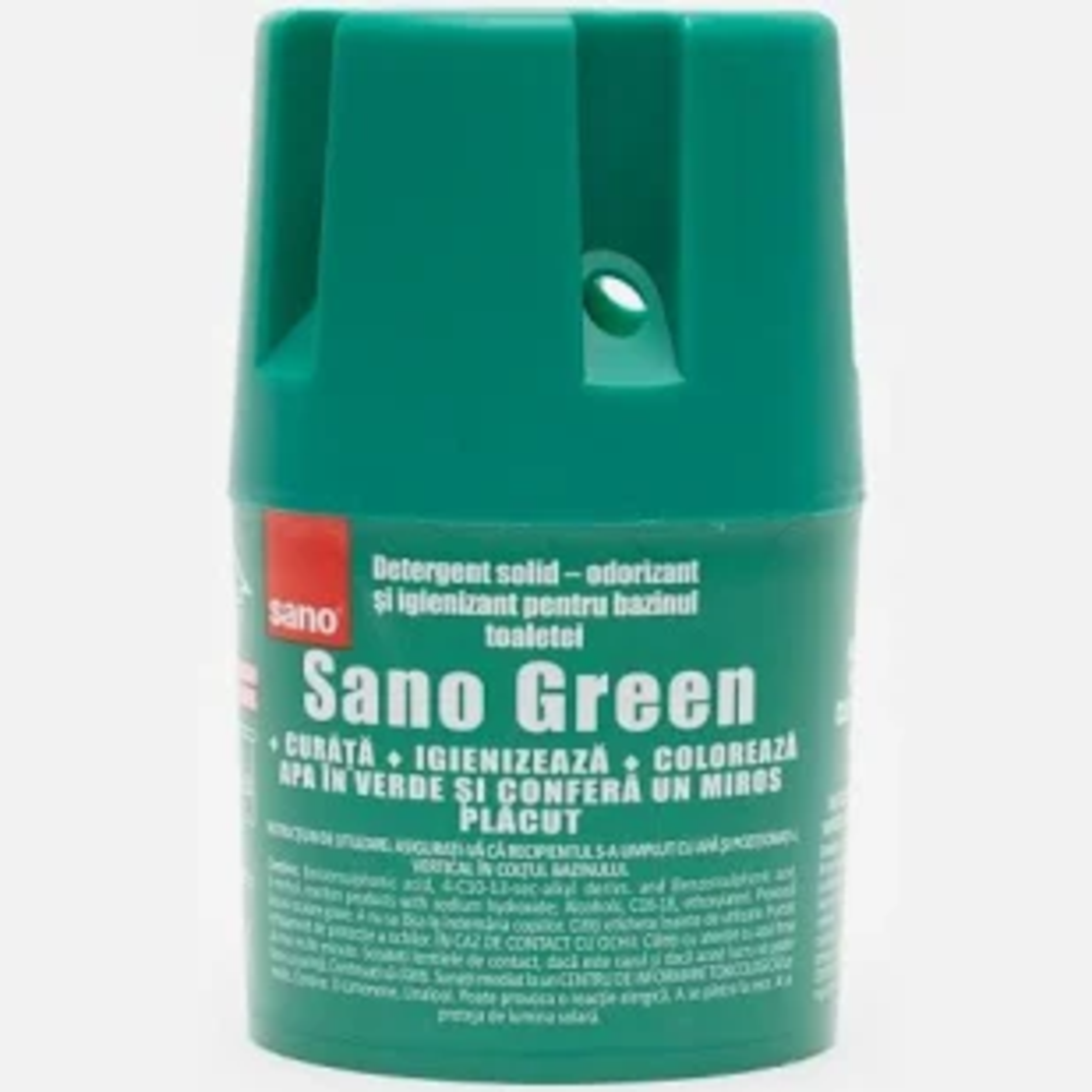 Detergent - Odorizant Solid pentru Bazinul Toaletei Sano Green, 150g