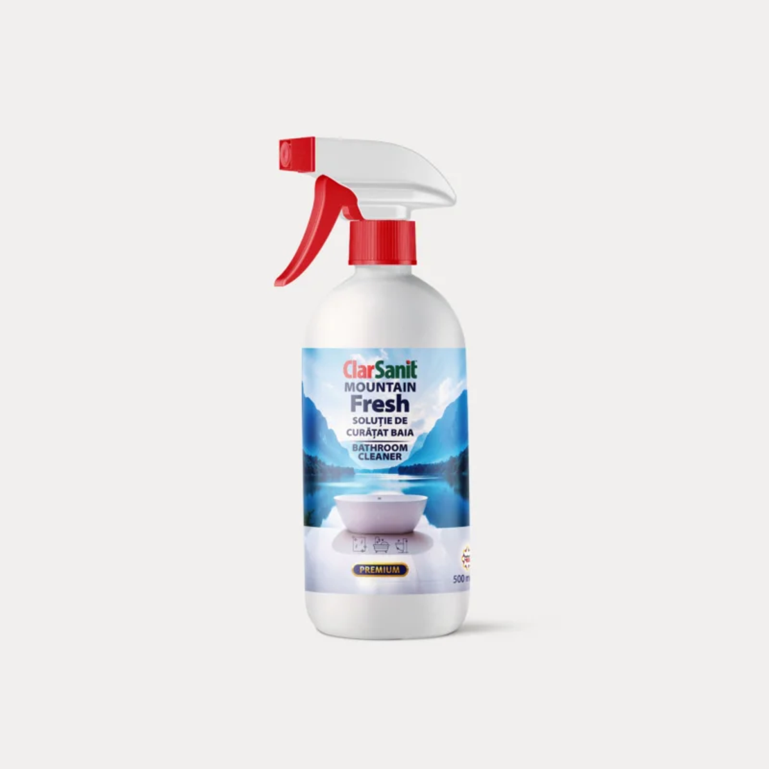 Soluție de Curățat Baia ClarSanit Mountain Fresh Premium, 500ml