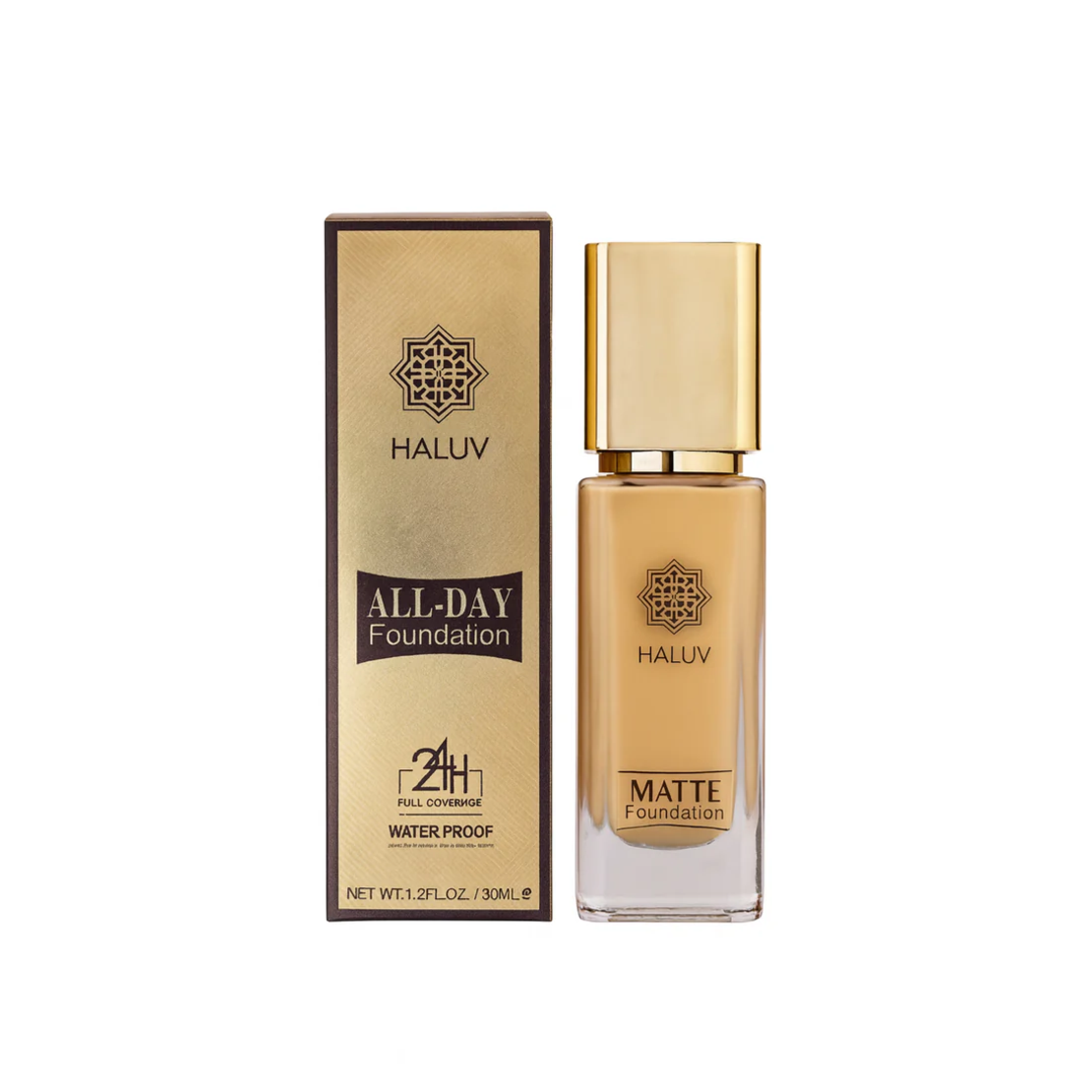 Fond de Ten Mat cu Acoperire Completă HALUV All-Day Matte Foundation 24H, 30ml