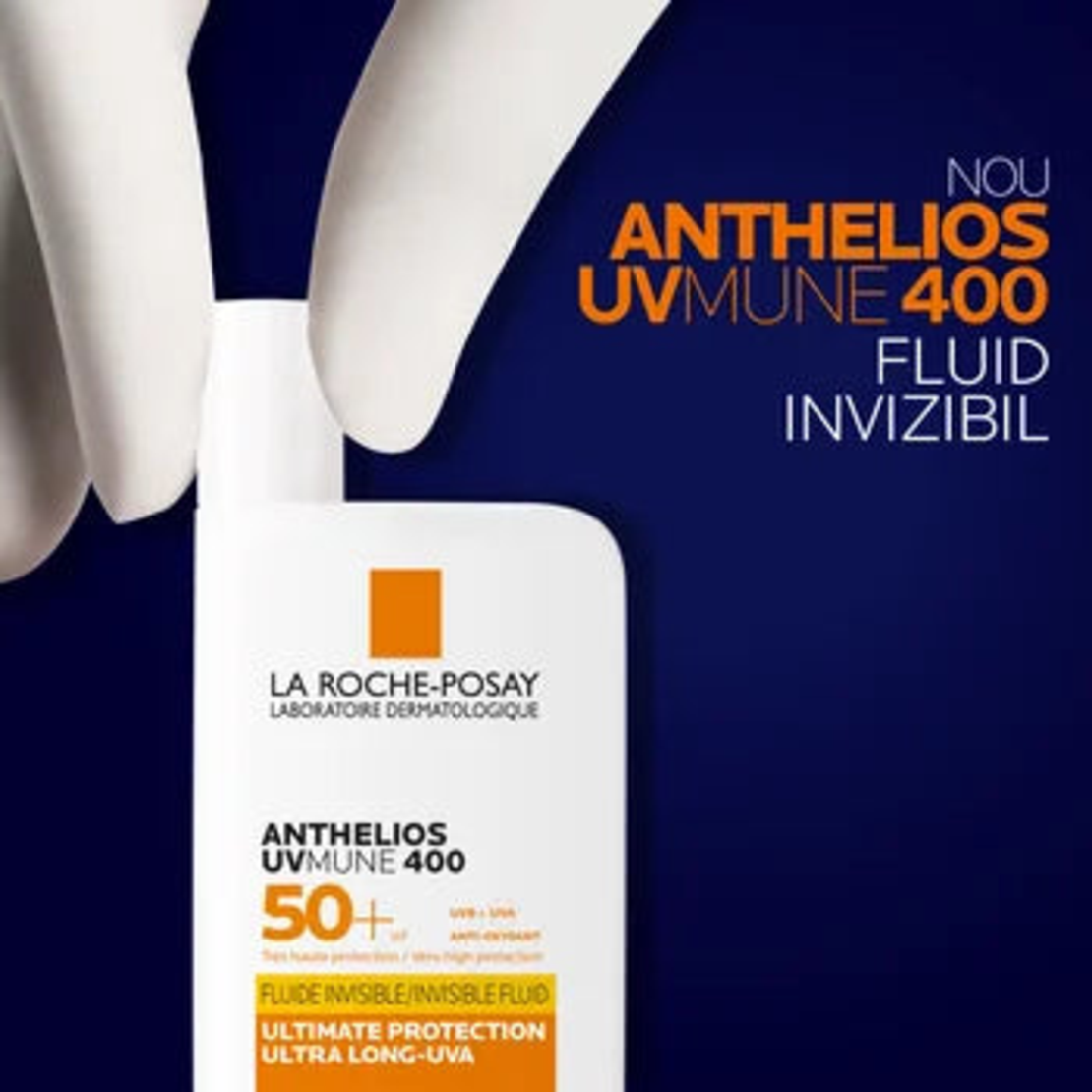 LA ROCHE POSAY Anthelios UV-Mune 400 fluid invizibil SPF50+ ten sensibil x 50ml