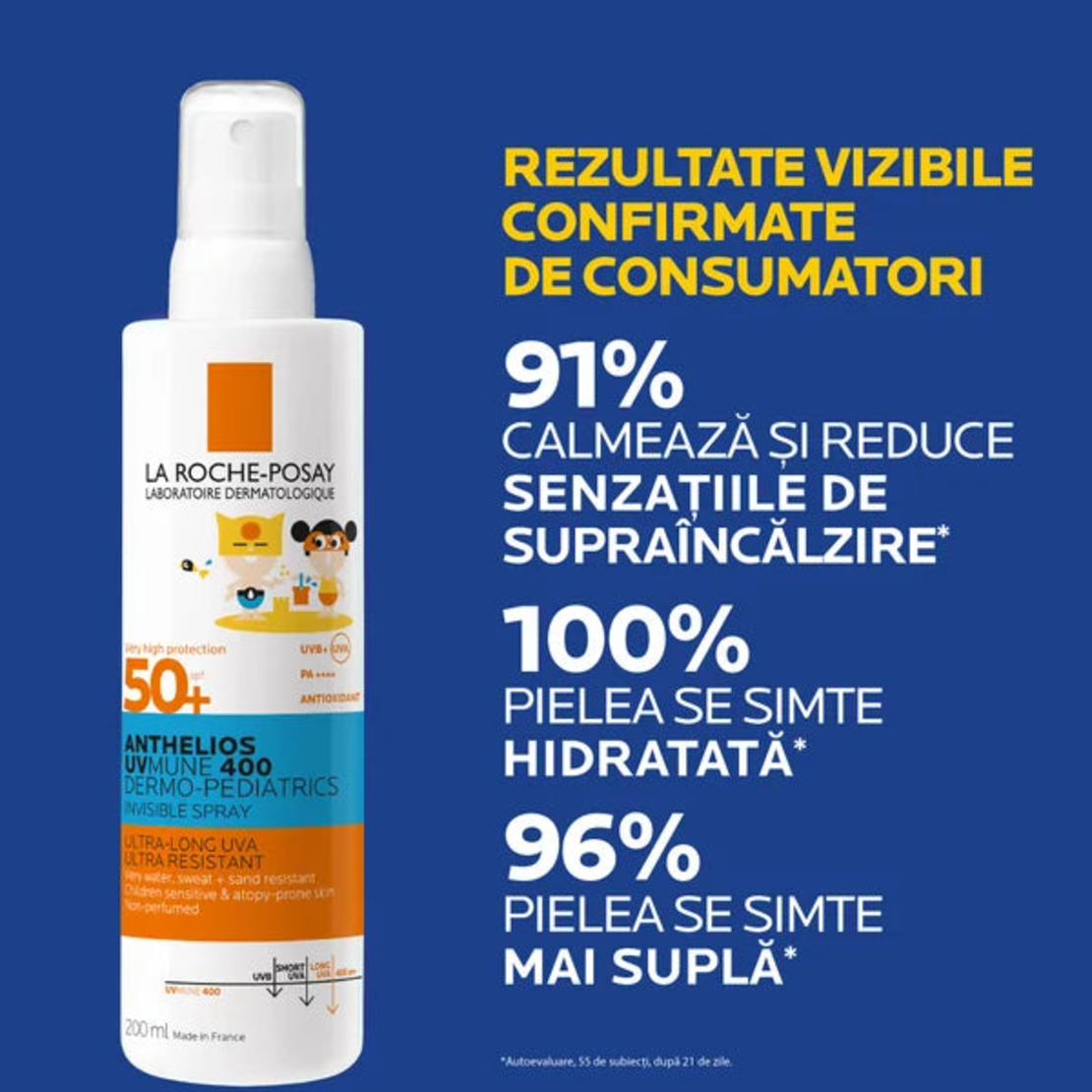 LA ROCHE POSAY Anthelios UVMUNE 400 Spf 50 copii spray invizibil x 200ml
