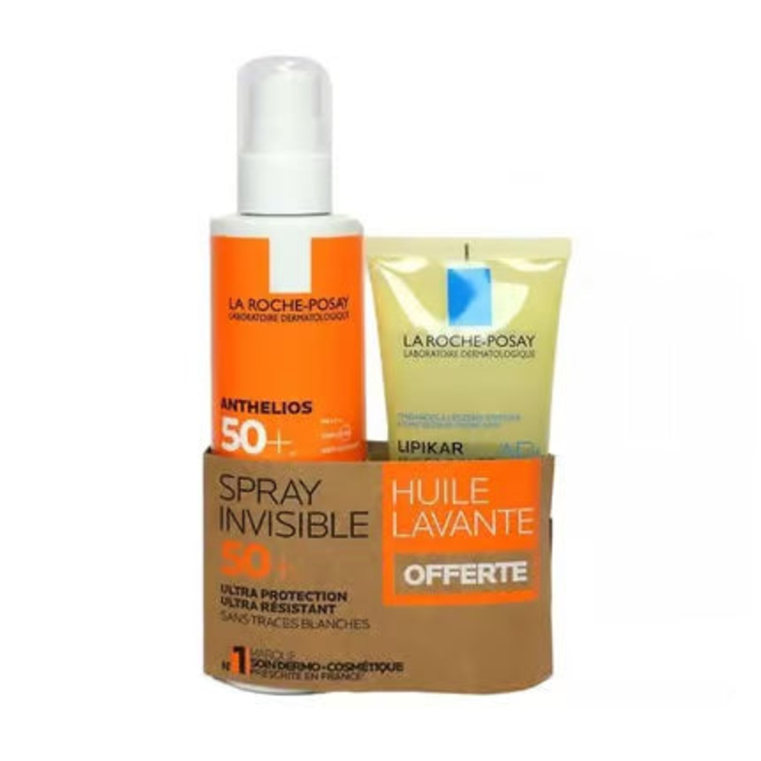 LA ROCHE POSAY Set Anthelios Invisible Spray Spf50 +Lipikar ulei curatare x 1buc