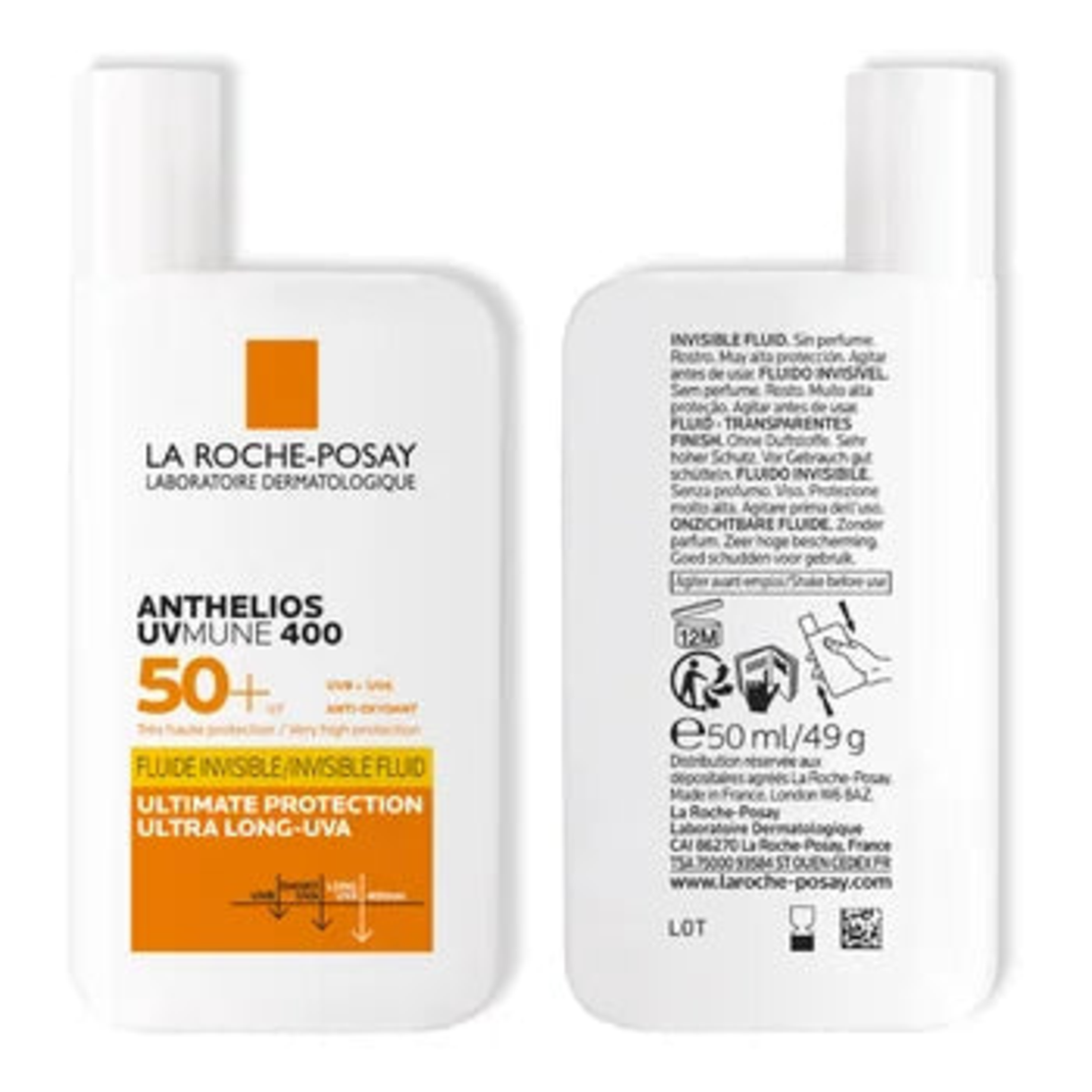 LA ROCHE POSAY Anthelios UV-Mune 400 fluid invizibil SPF50+ ten sensibil x 50ml
