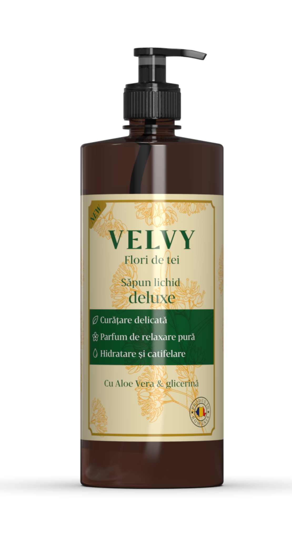 Sapun lichid VELVY FLORI DE TEI 400 ml.