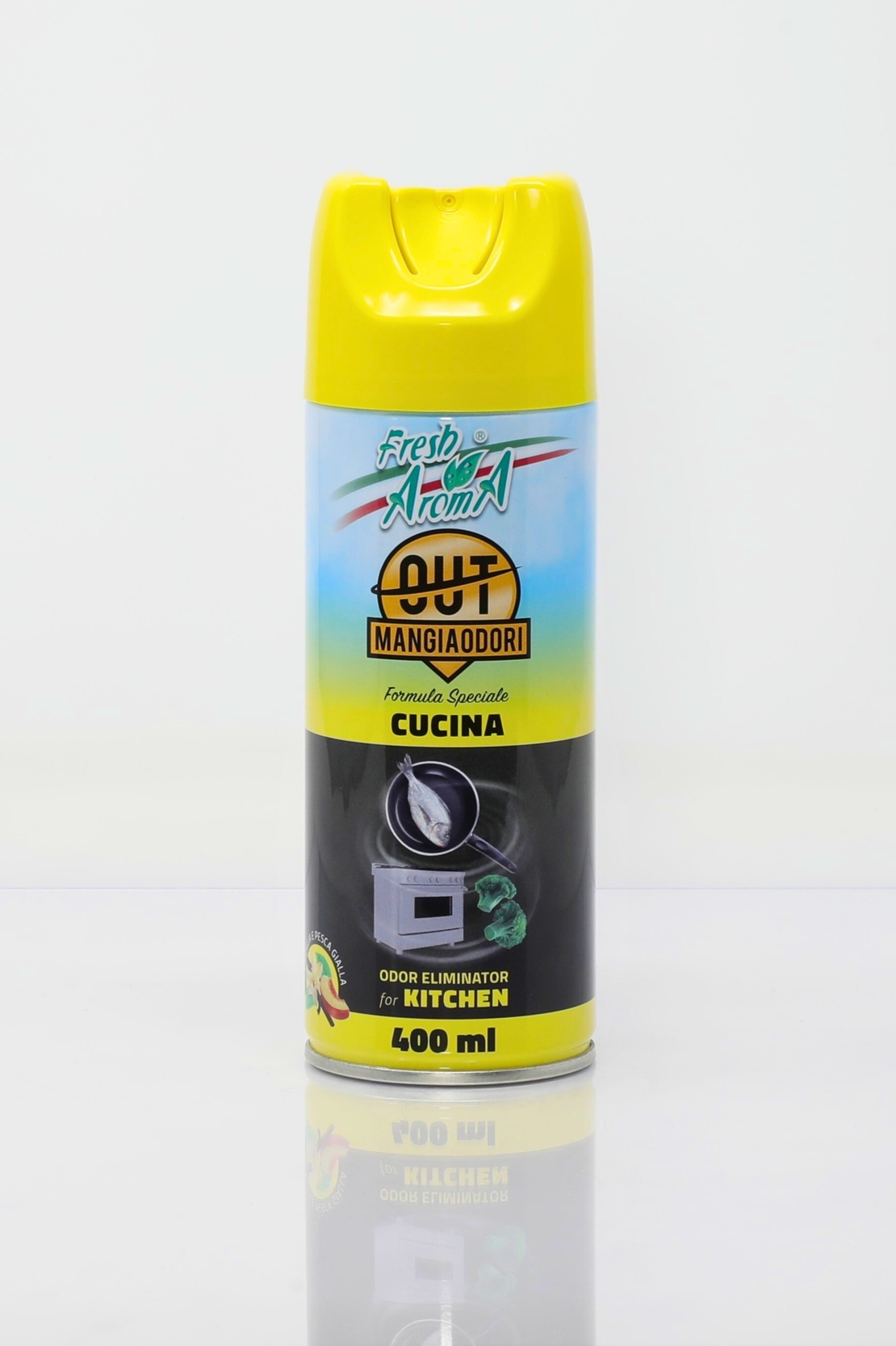 Odorizant spray Fresh Aroma Mangiaodori pentru bucatarie 400 ml