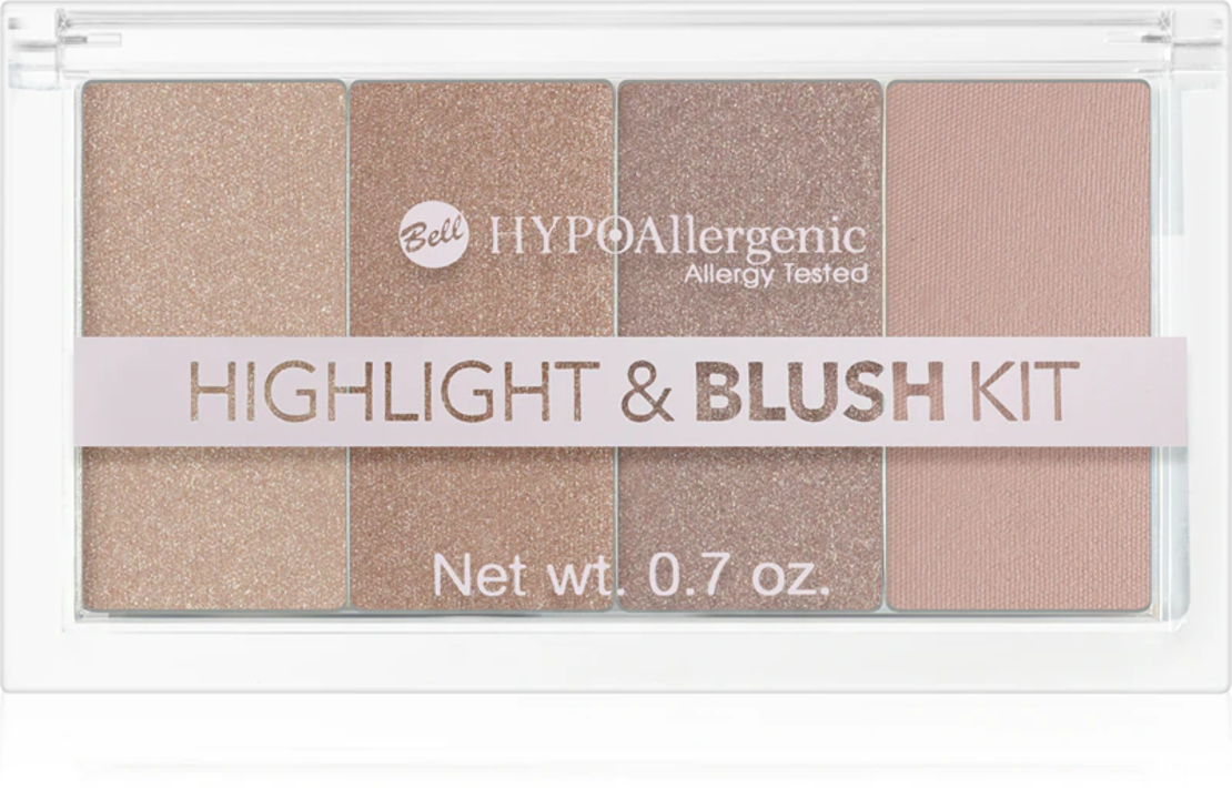 Bell HYPOallergenic-Paleta cu iluminatoare și farduri de obraz