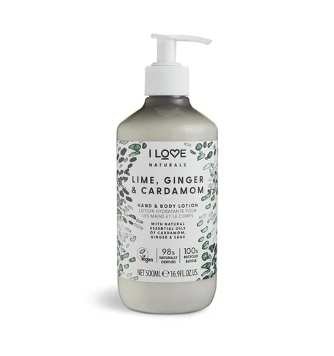 I Love Naturals Lime, Ginger & Cardamon Hand & Body Lotion 500 ml