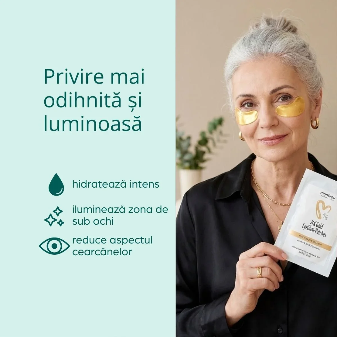 Momirov-Plasturi hidrogel pentru ochi 24K Eyeglow ,2 buc