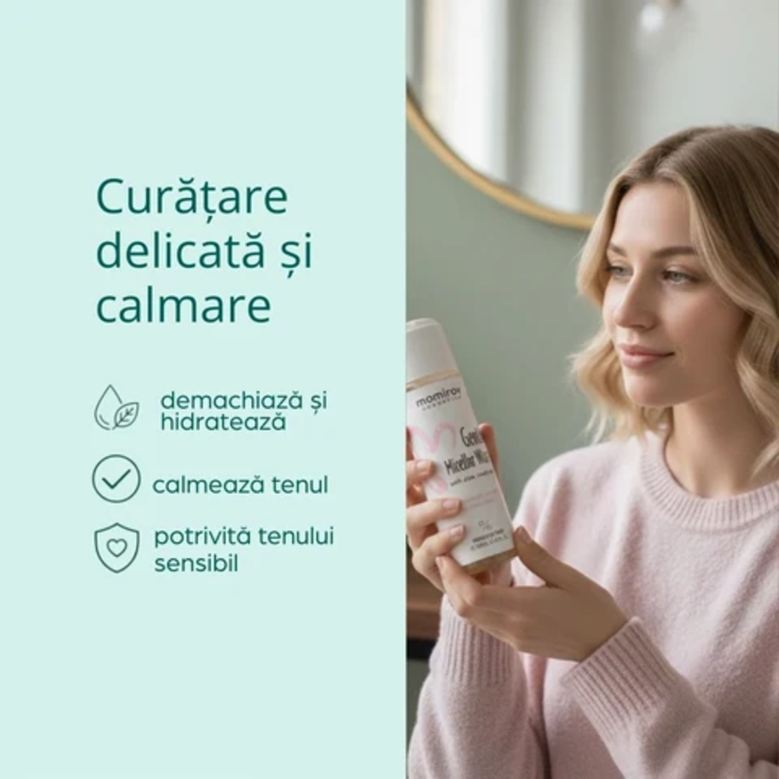 Momirov-Apă micelară delicată cu Aloe Vera, 200 ml