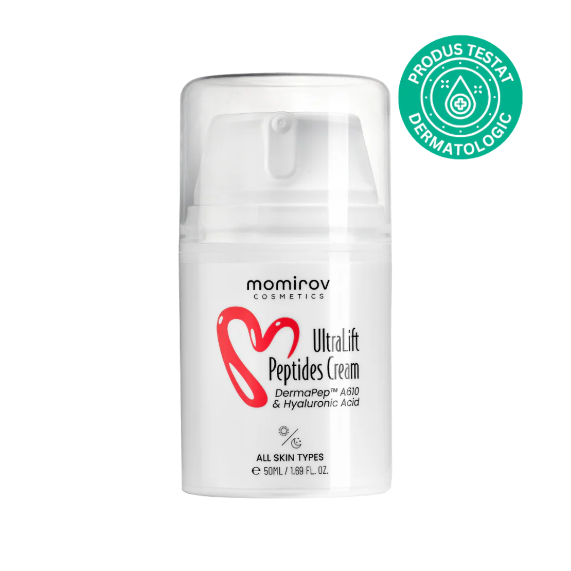 Momirov-Cremă Ultralift cu peptide și acid hialuronic, 50 ml