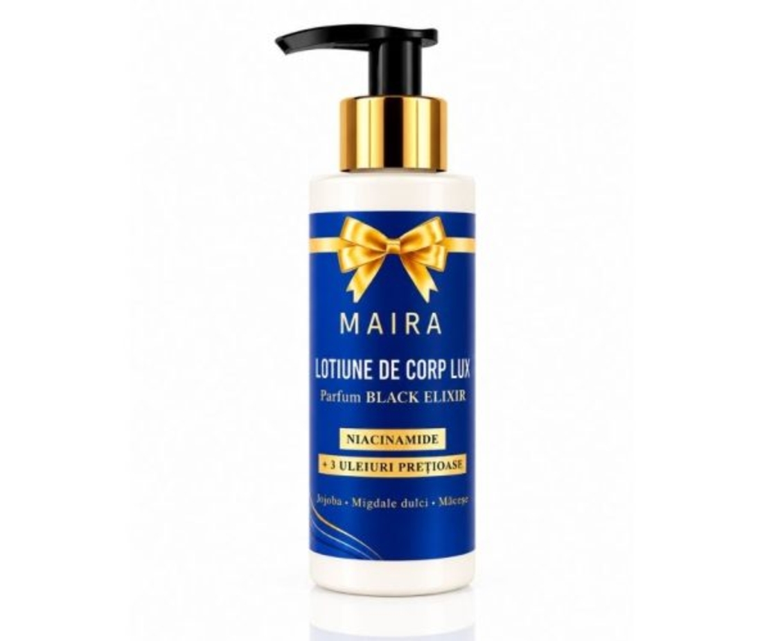 Loțiune de Corp Lux cu Niacinamide – Black Elixir | Hidratare cu Parfum Oriental
