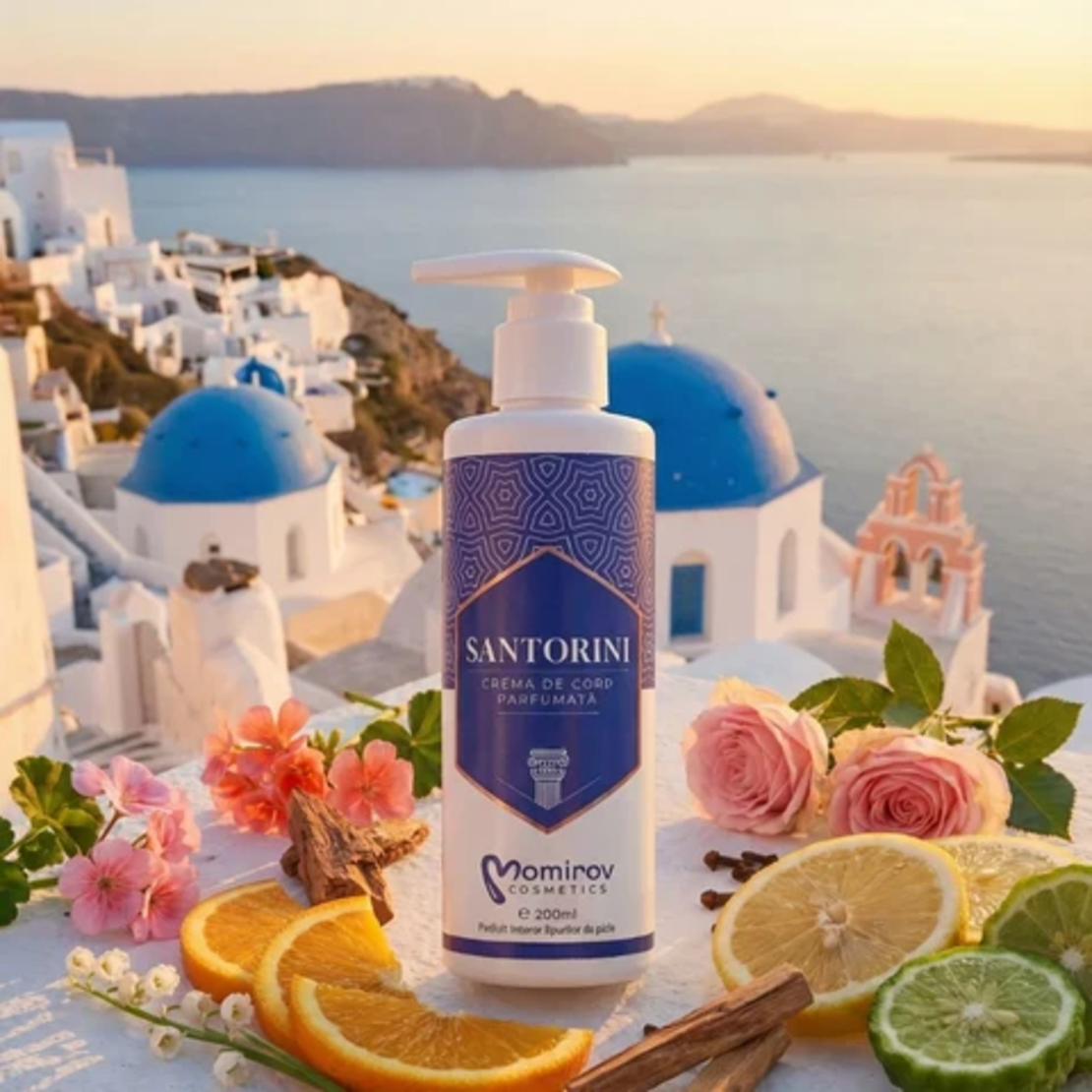 Momirov-Cremă de corp parfumată Santorini, 200 ml