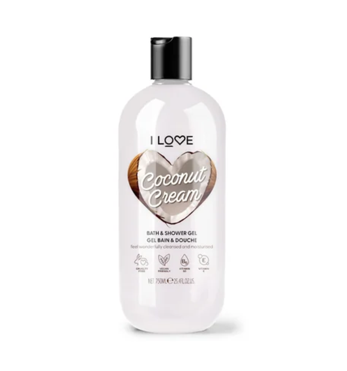 I Love Coconut Cream Bath & Shower Gel 750 ml