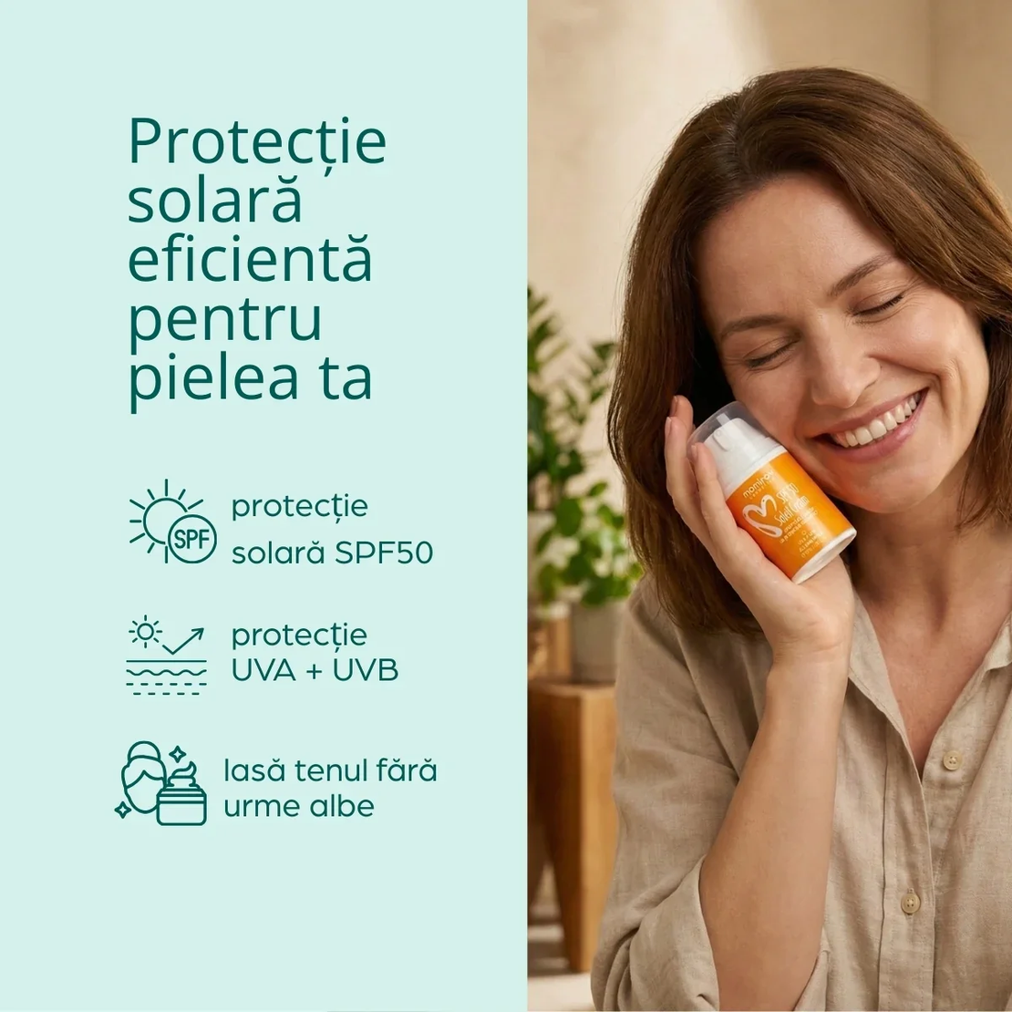 Momirov-Cremă Soleil cu factor de protecție solară SPF 50, 50 ml