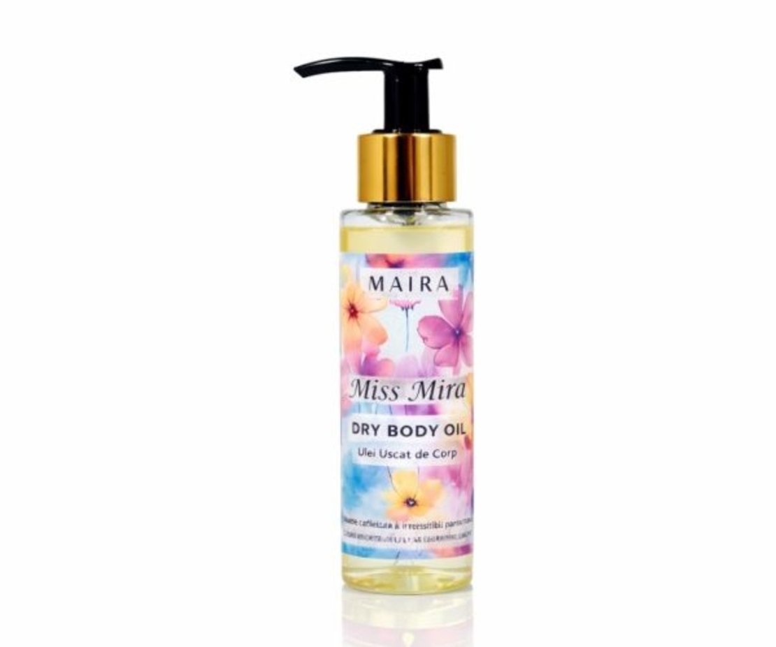 Ulei Uscat de Corp Miss Mira – Parfum Floral Intens cu Gardenie și Santal | 100ml