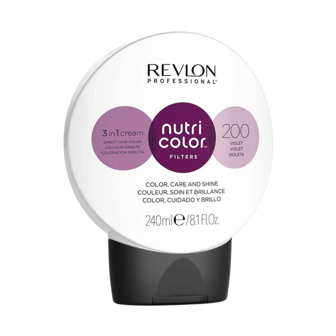 Revlon, Nutri Color Filters, Hair Colouring Cream Toner, 200 Violet, 240 ml