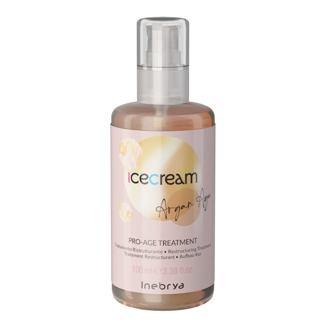 Inebrya, Ice Cream Pro-Age, Argan Oil, Hair Oil Treatment, Restructuring, 100 ml