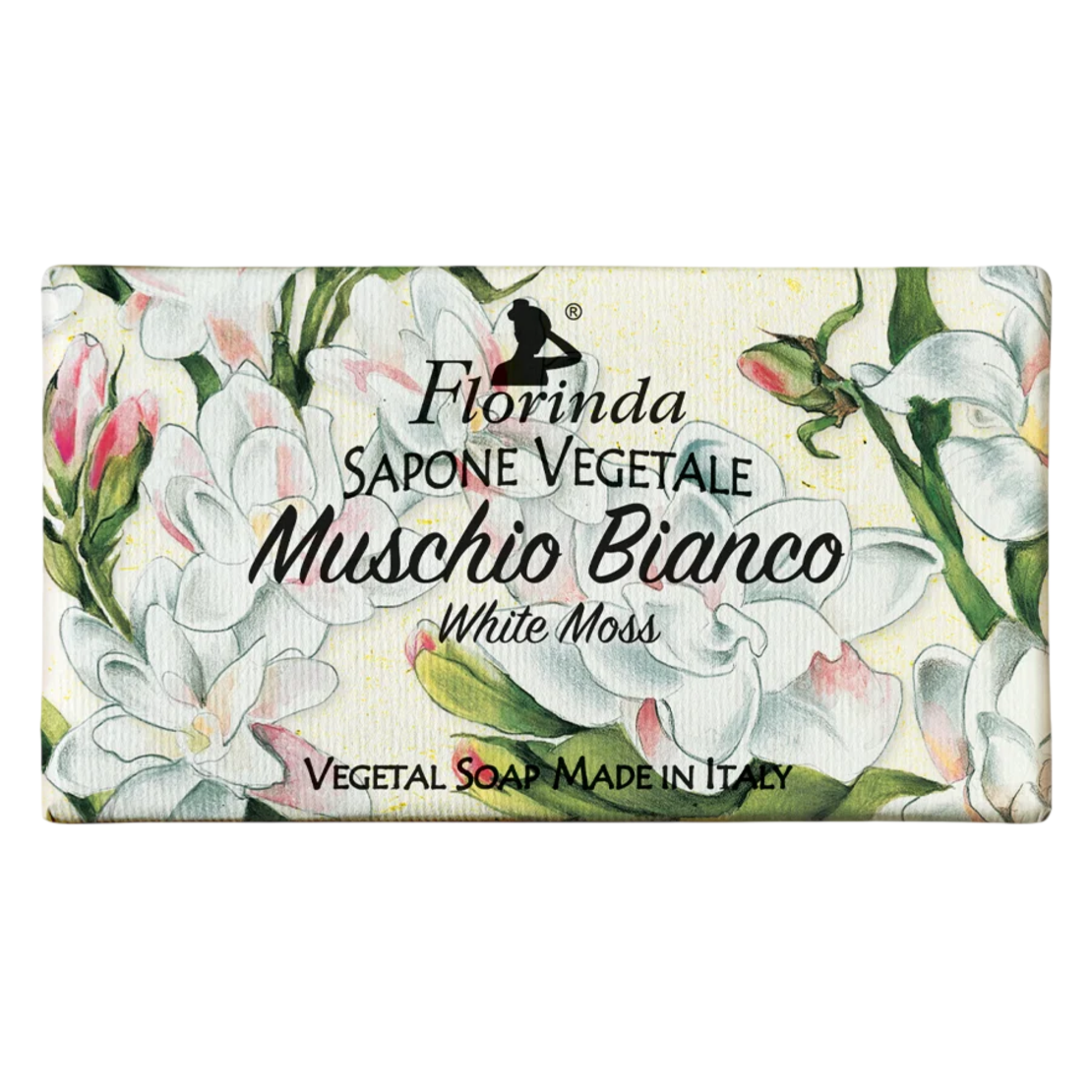 Florinda, White Moss, Vegan, Hydrating & Cleansing, Musk, Scented Soap Bar , Body, 100 g