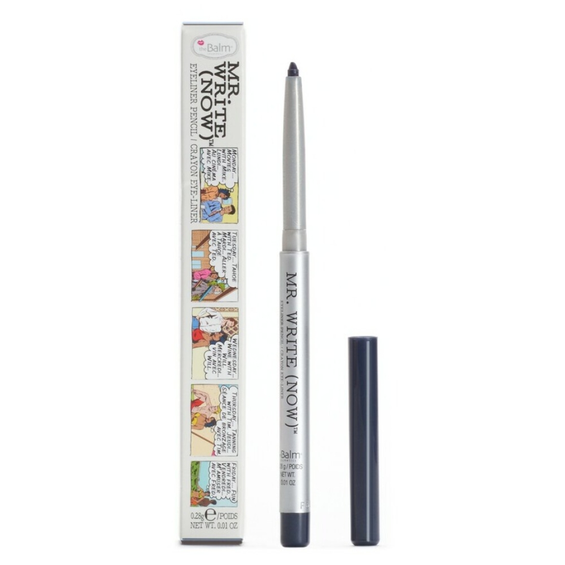 The Balm, Mr.Write(Now), Precision, Gel Pencil Eyeliner, Raj Navy, 0.28 g