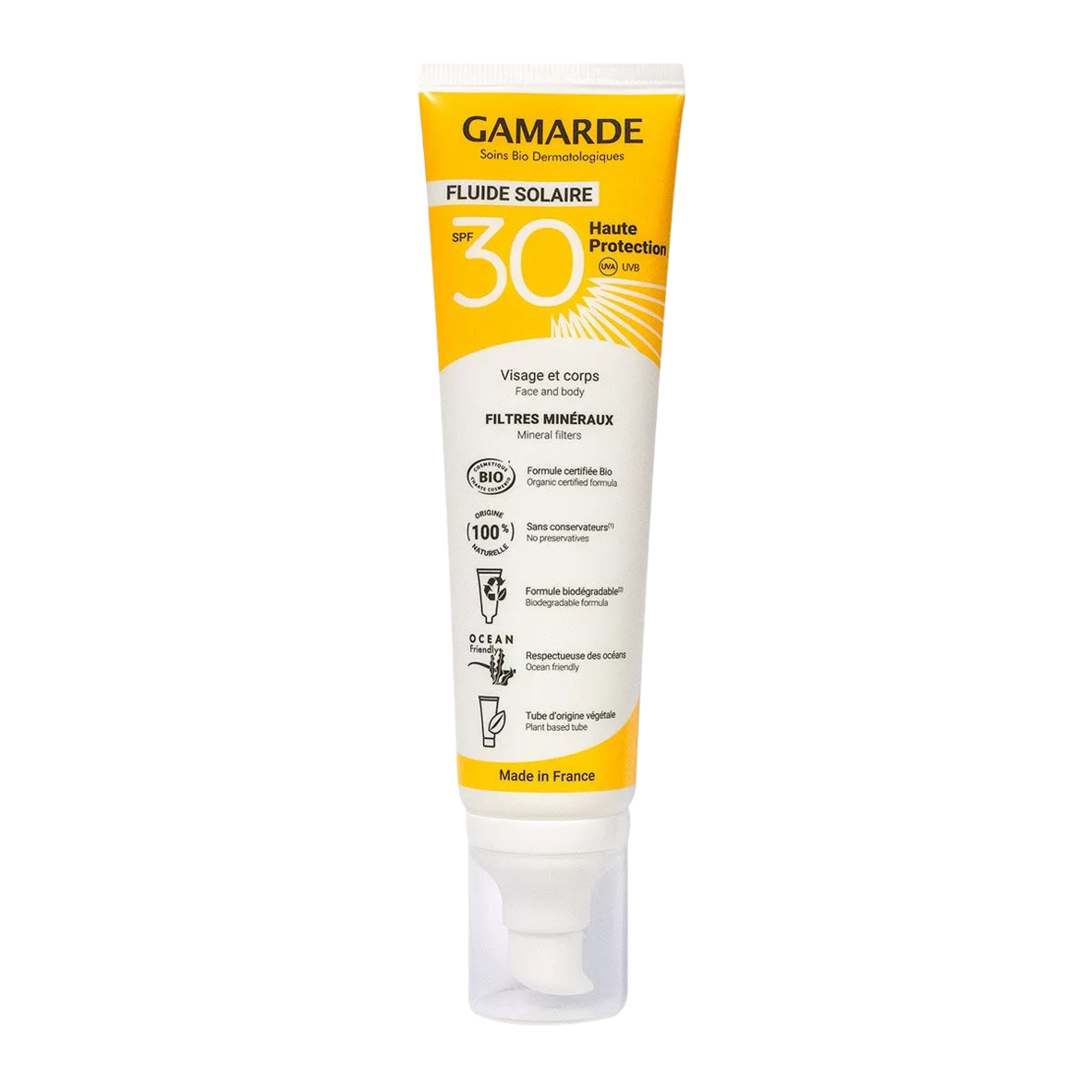 Gamarde, Gamarde, Bio, Sun Protection, Sunscreen Cream, Body, SPF30, 100 ml