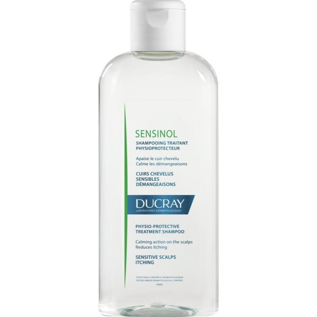 Ducray, Sensinol, Hypoallergenic, Hair Treatment Shampoo, Calming, For Sensitive Scalps, 200 ml