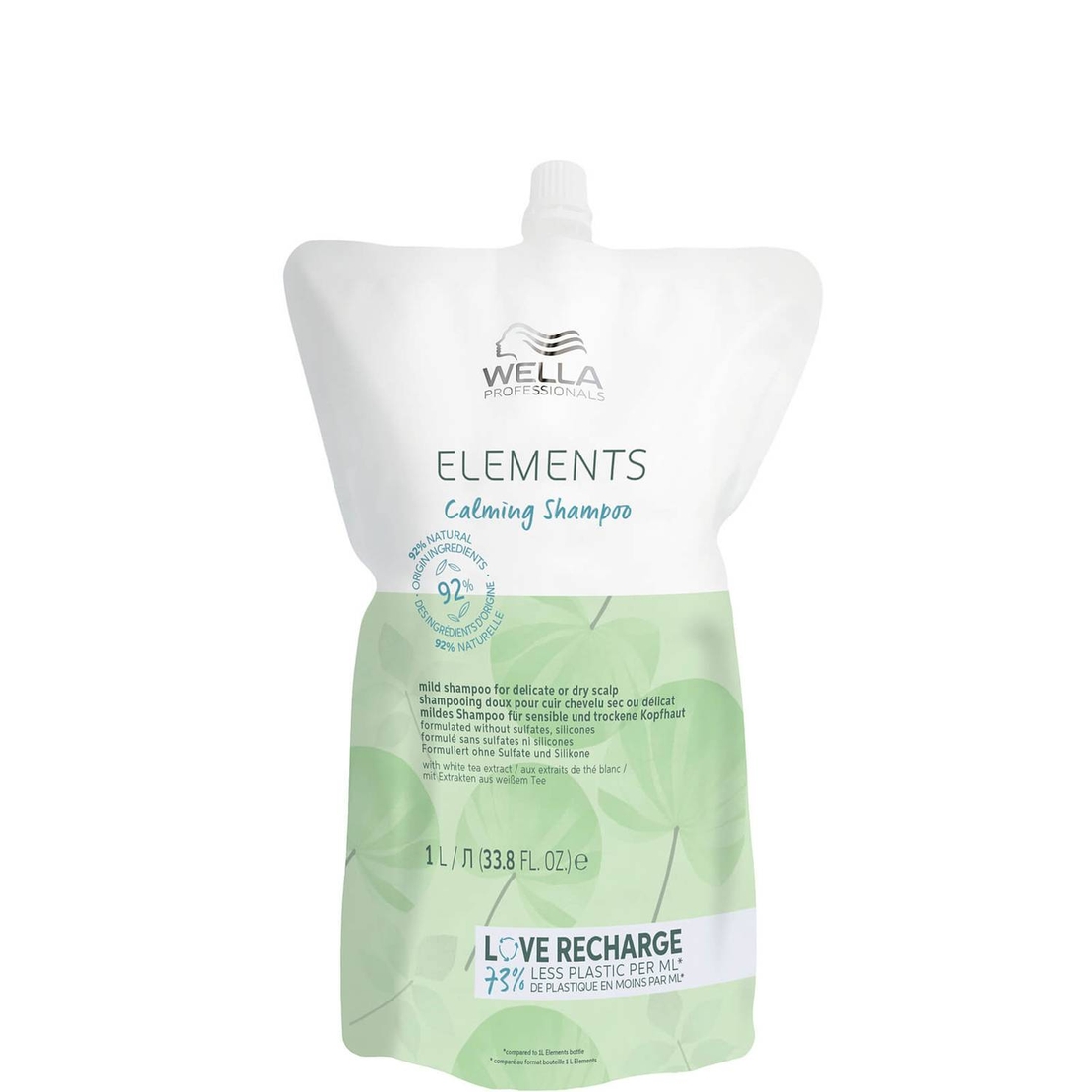Wella Professionals, Elements Calming, Hair Shampoo, For Calming, Refill, 1000 ml
