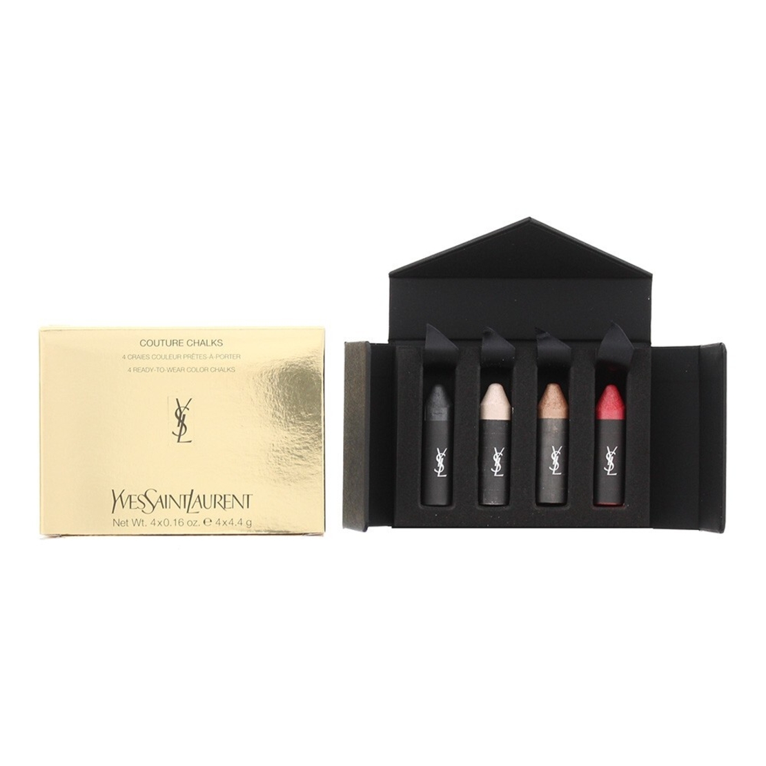 Set Yves Saint Laurent: Couture Chalks, Lip Liner & Cheek Blush 2-In-1, Le Rouge, 4.4 g + Couture Chalks, Lip Liner & Cheek Blush 2-In-1, Le Noir, 4.4 g + Couture Chalks, Lip Liner & Cheek Blush 2-In-1, Le Nude, 4.4 g + Couture Chalks, Lip Liner & Ch