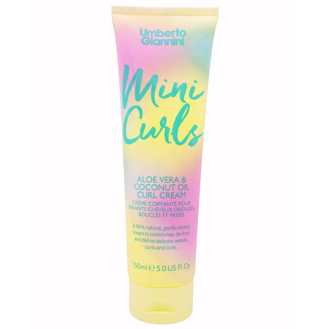 Umberto Giannini, Mini Curls, Aloe Vera, Hair Styling Cream, Light To Medium Hold, 150 ml