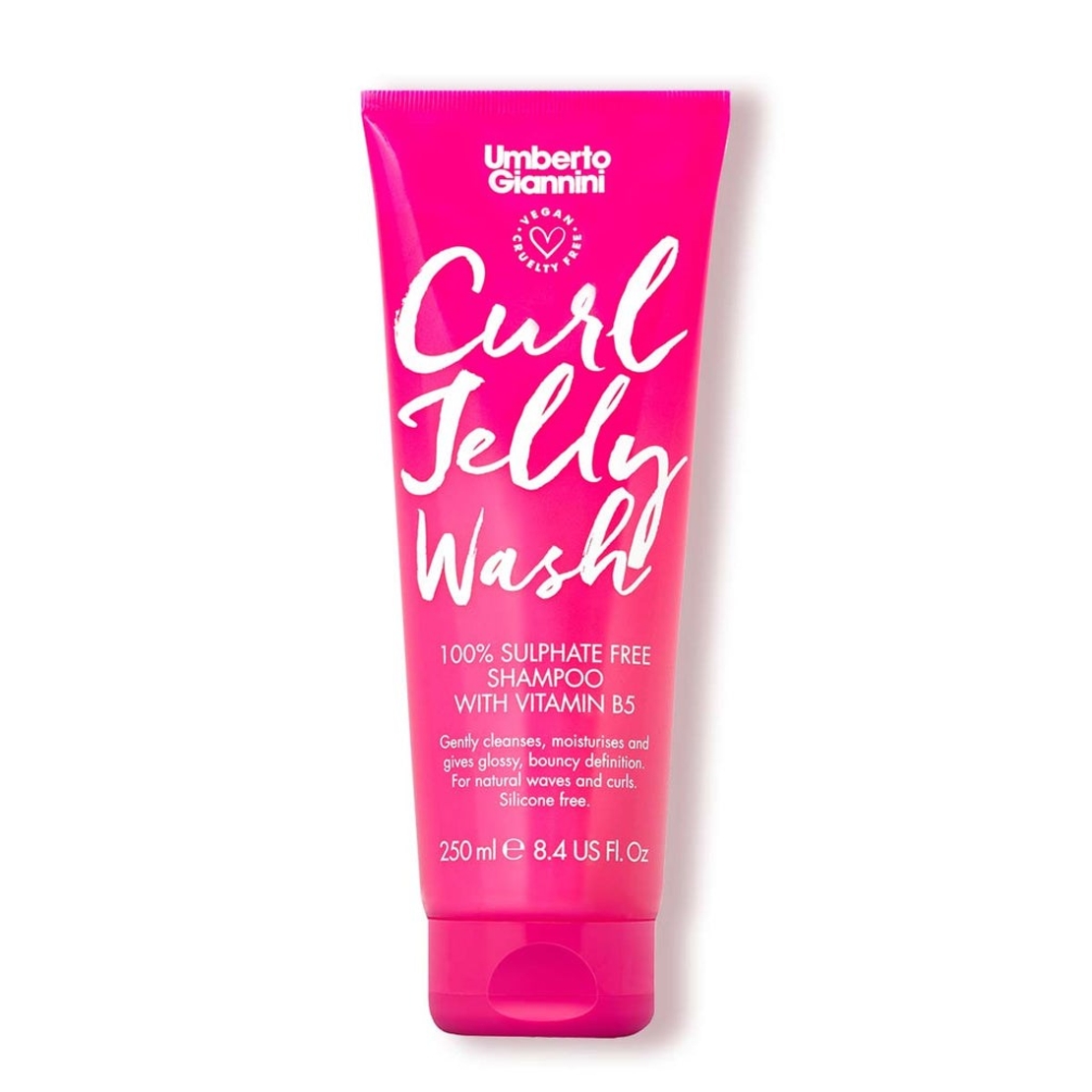 Umberto Giannini, Curl Jelly, Vegan & Sulfate-Free, Hair Shampoo, Curl Defining, 250 ml