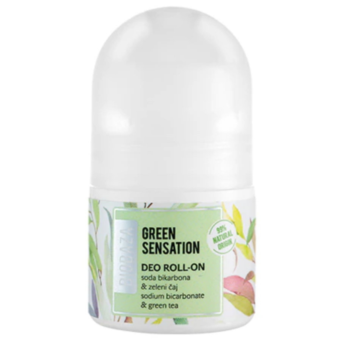 Biobaza, Green Sensation, Alcohol-Free, Refreshing, Green, Deodorant Roll-On, For Women, 20 ml