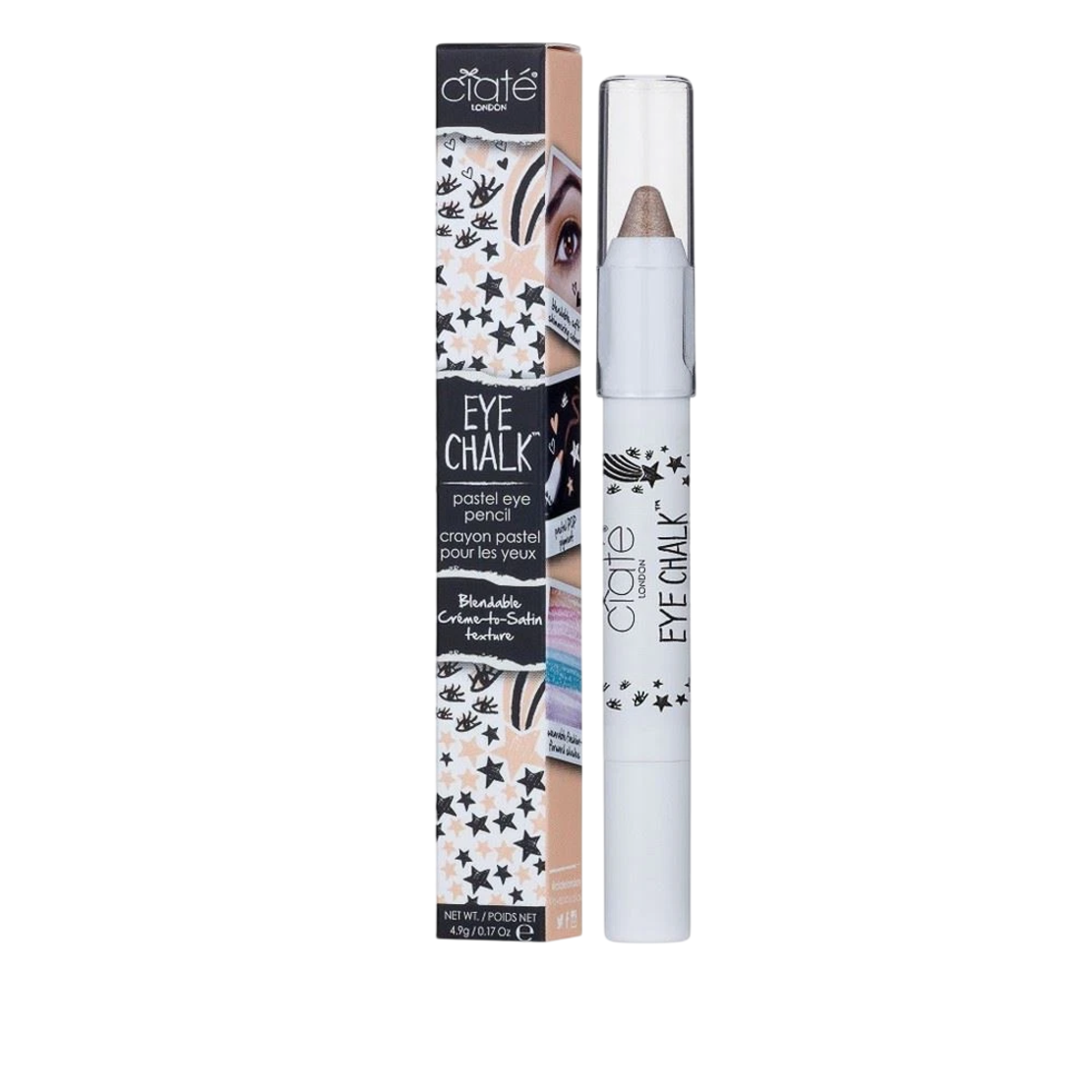Ciate London, Eye Chalk, Multifunctional, Eyeshadow Stick, Dot-To-Dot Nude, 4.9 g