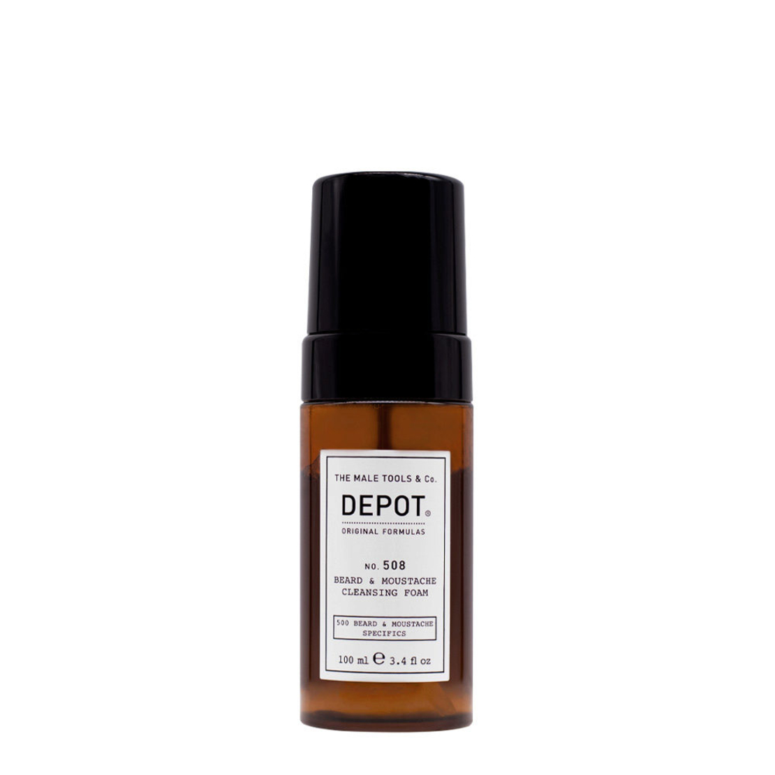 Depot, 500 Beard & Mustache Specifics No. 508, Beard Foam, For Cleansing, 100 ml