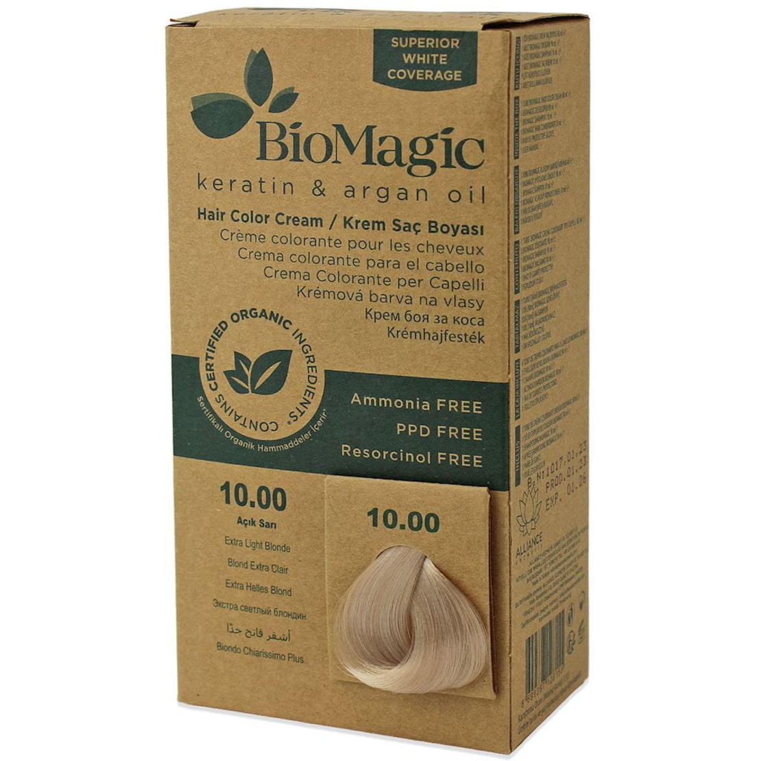 Biomagic, Biomagic, Keratin & Argan Oil, Permanent Hair Dye, 10.00 , 250 ml *Tester