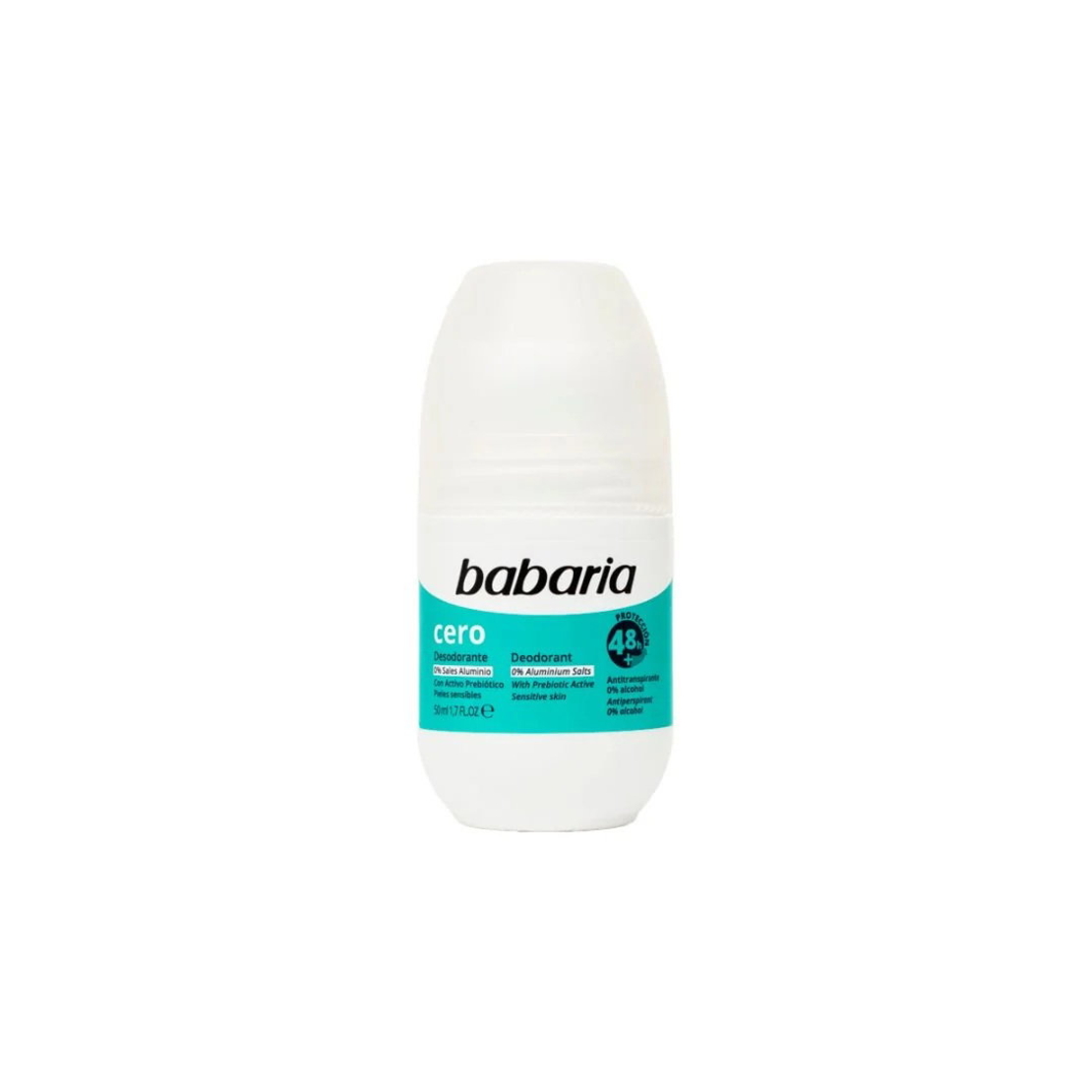 Babaria, Cero, 48h Protection, Deodorant Roll-On, For Women, 50 ml