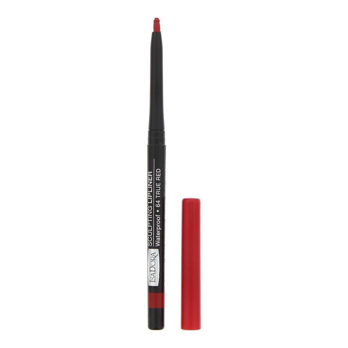 IsaDora, Sculpting, Waterproof, Lip Liner, Lip Liner, 64, True Red, 0.3 g
