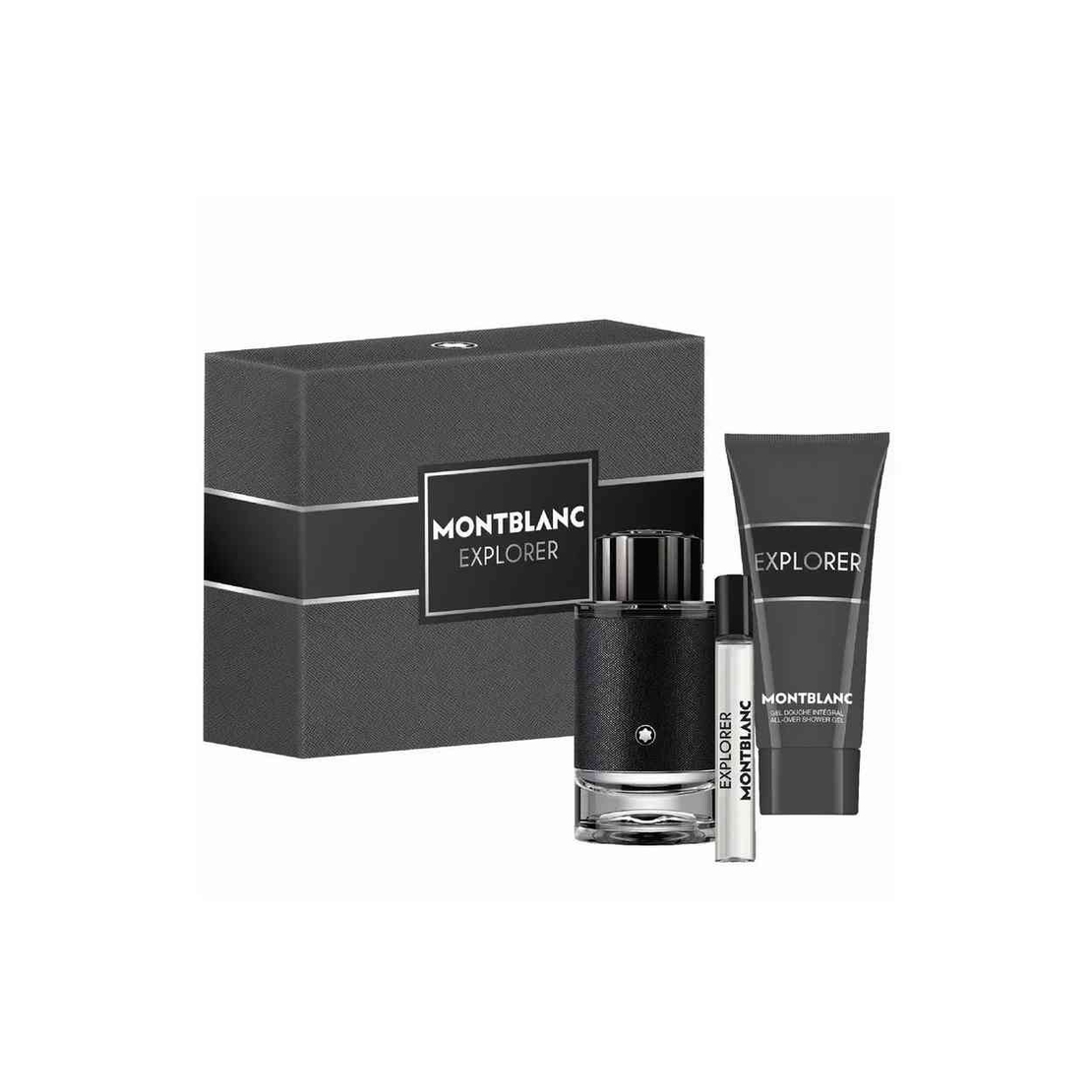 Set Montblanc: Explorer, Eau De Parfum, For Men, 100 ml + Explorer, Eau De Parfum, For Men, 15 ml + Explorer, Shower Gel, For All Skin Types, 100 ml
