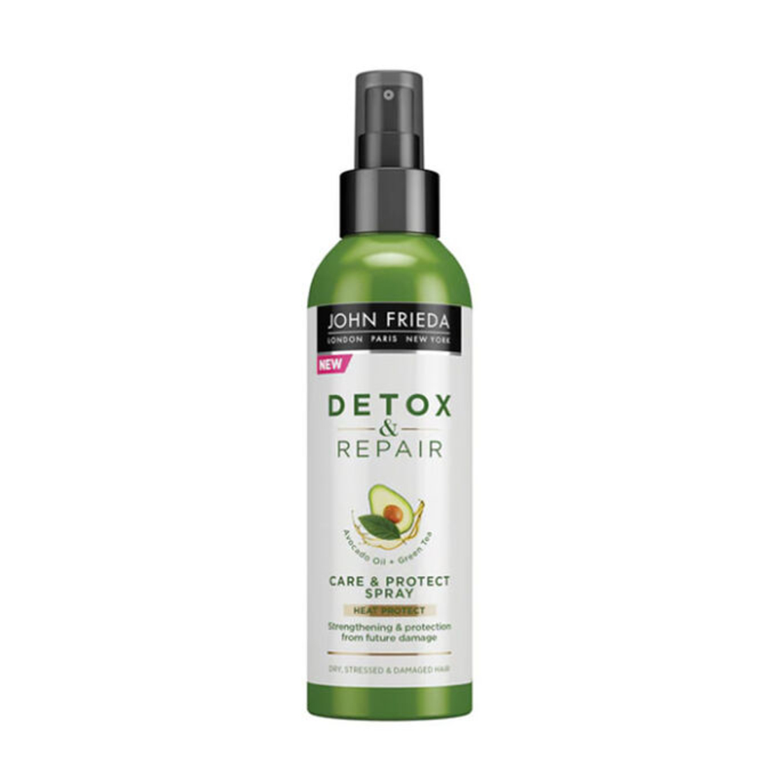 John Frieda, Detox & Repair, Avocado Oil, Hair Spray, Heat Protection, 100 ml