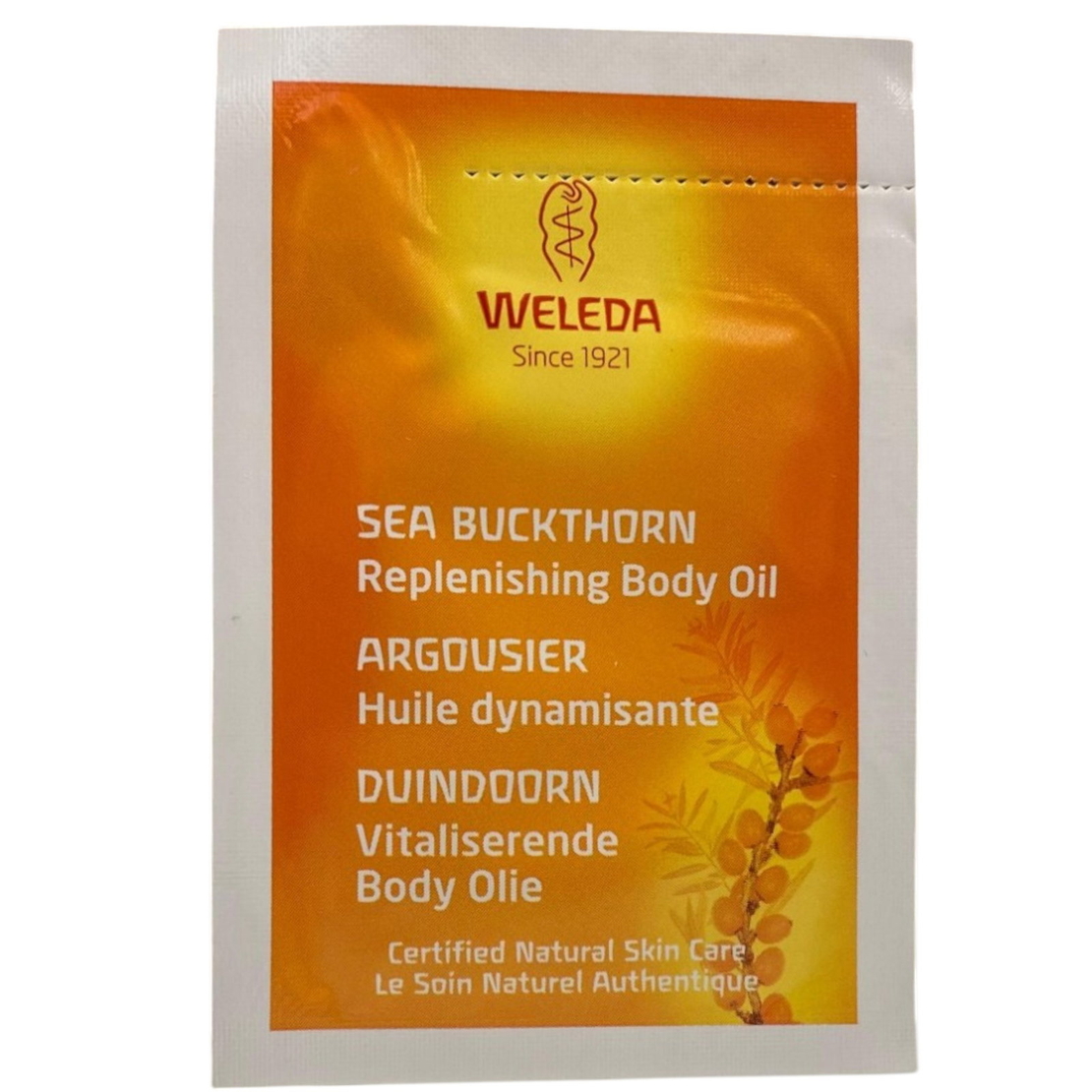 Weleda, Sea Buckthorn, Replenishing, Body Oil, For Body, Face & Eyes, 2 ml *Sample