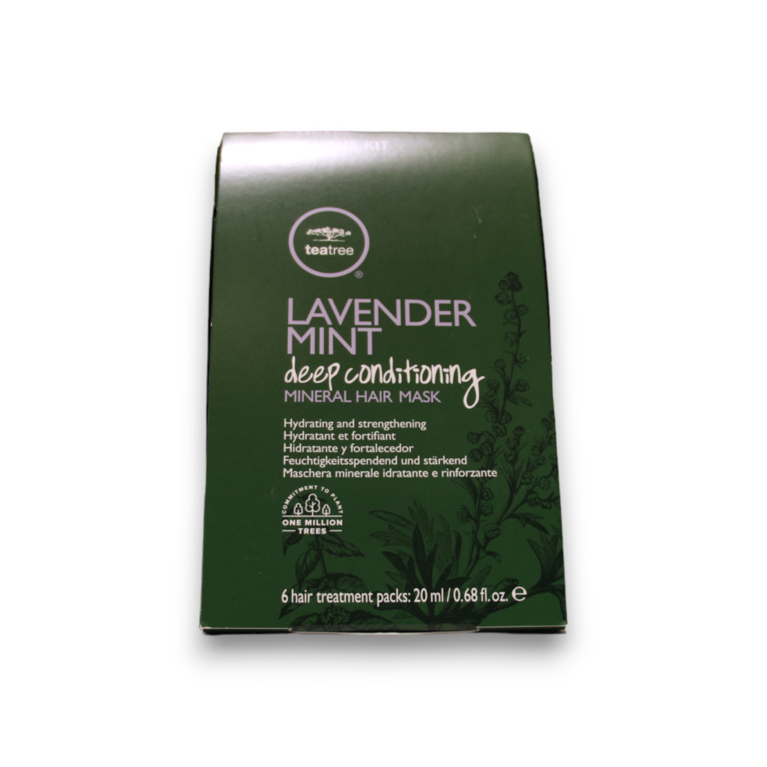 Set, Tea Tree by Paul Mitchell, Lavender Mint Deep Conditioning, Paraben-Free, Hair Treatment Cream Mask, Hydrating & Strengthening, 6 pcs, 20 ml