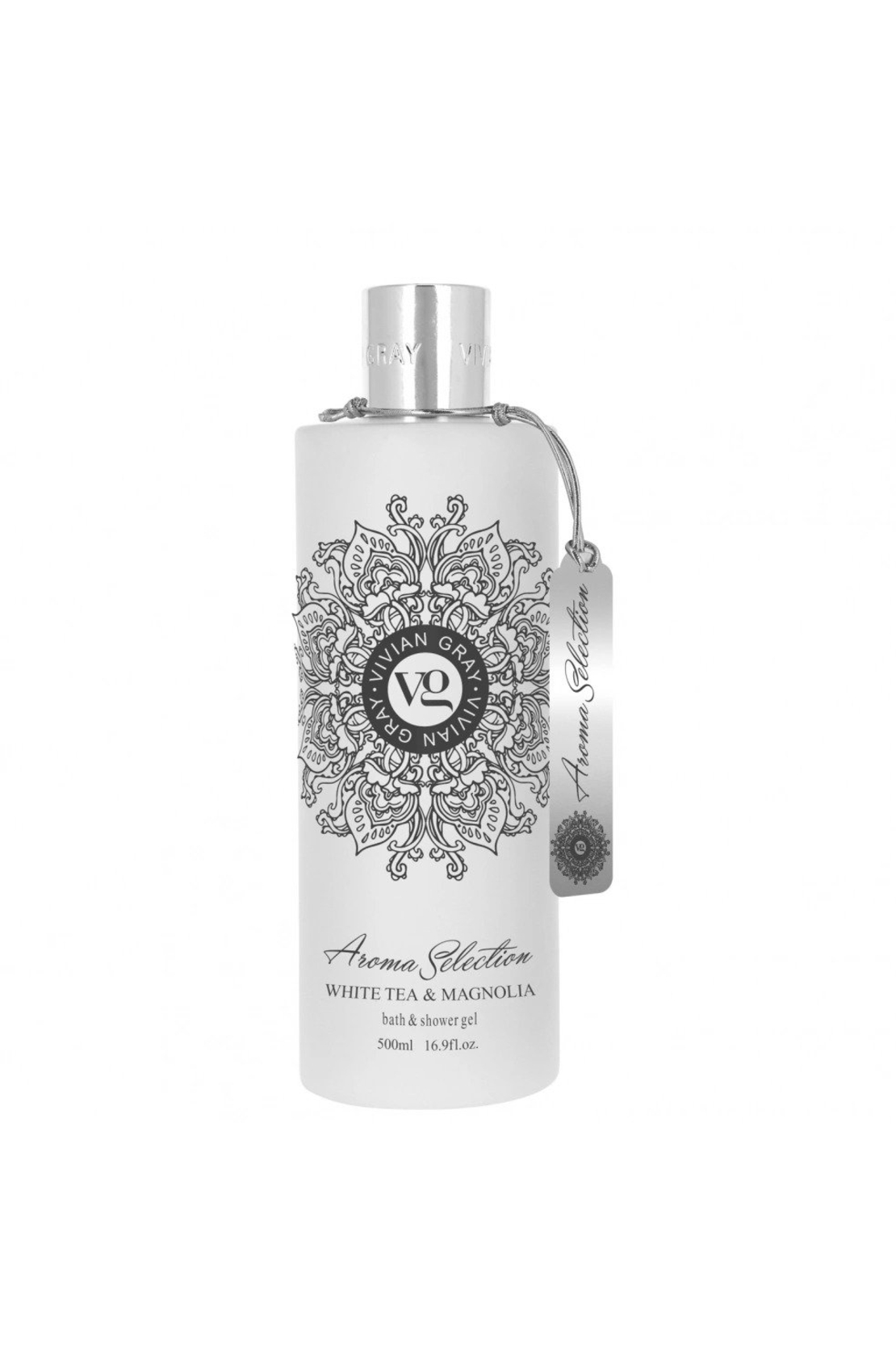Vivian Gray, Aroma Selection, White Tea & Magnolia, Softening, Shower Gel, For All Skin Types, 500 ml